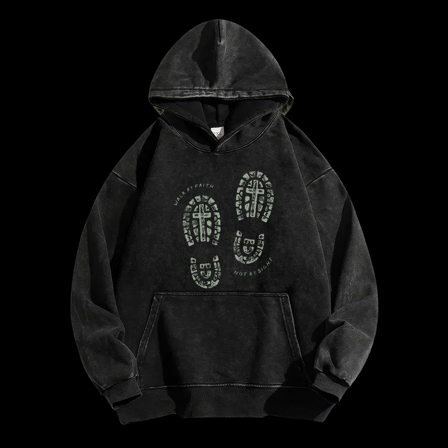 Walk By Faith Washed Hoodie