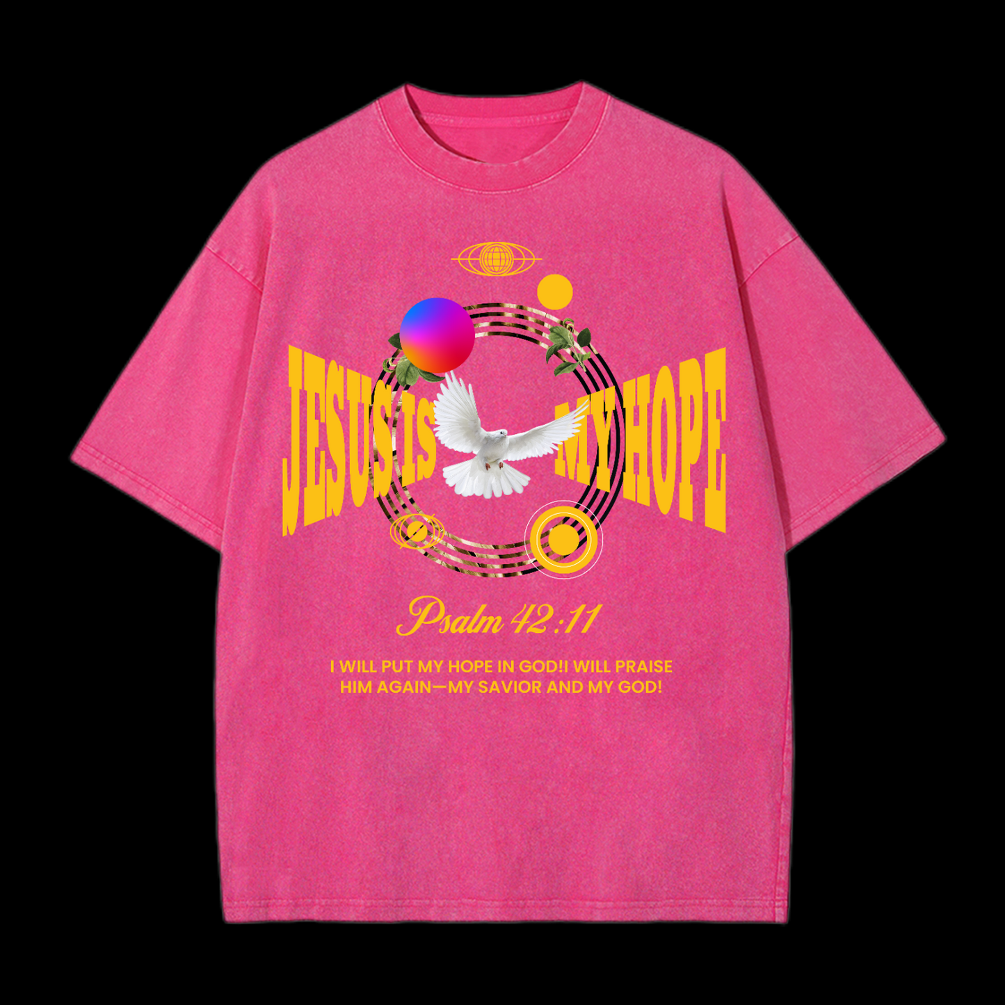 Jesus Is My Hope Washed T-Shirt