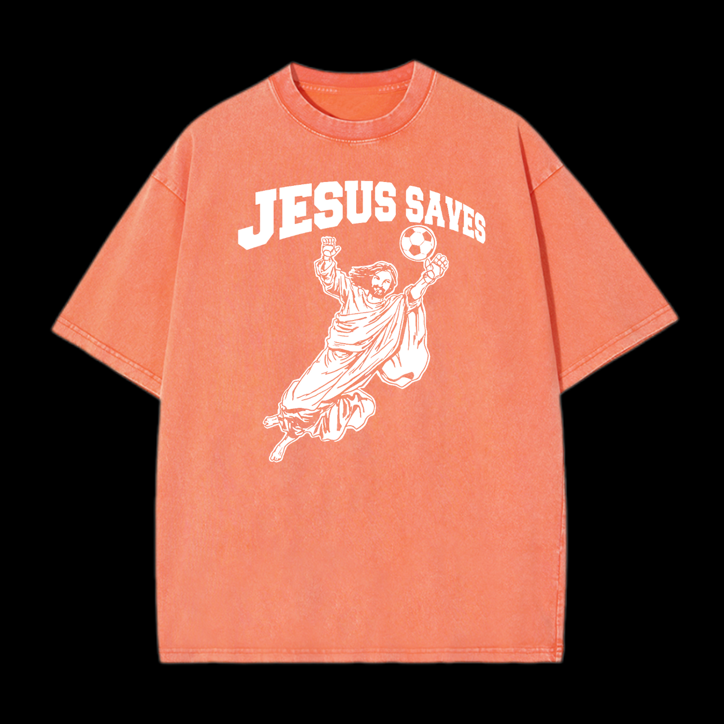 Jesus Saves Washed T-Shirt