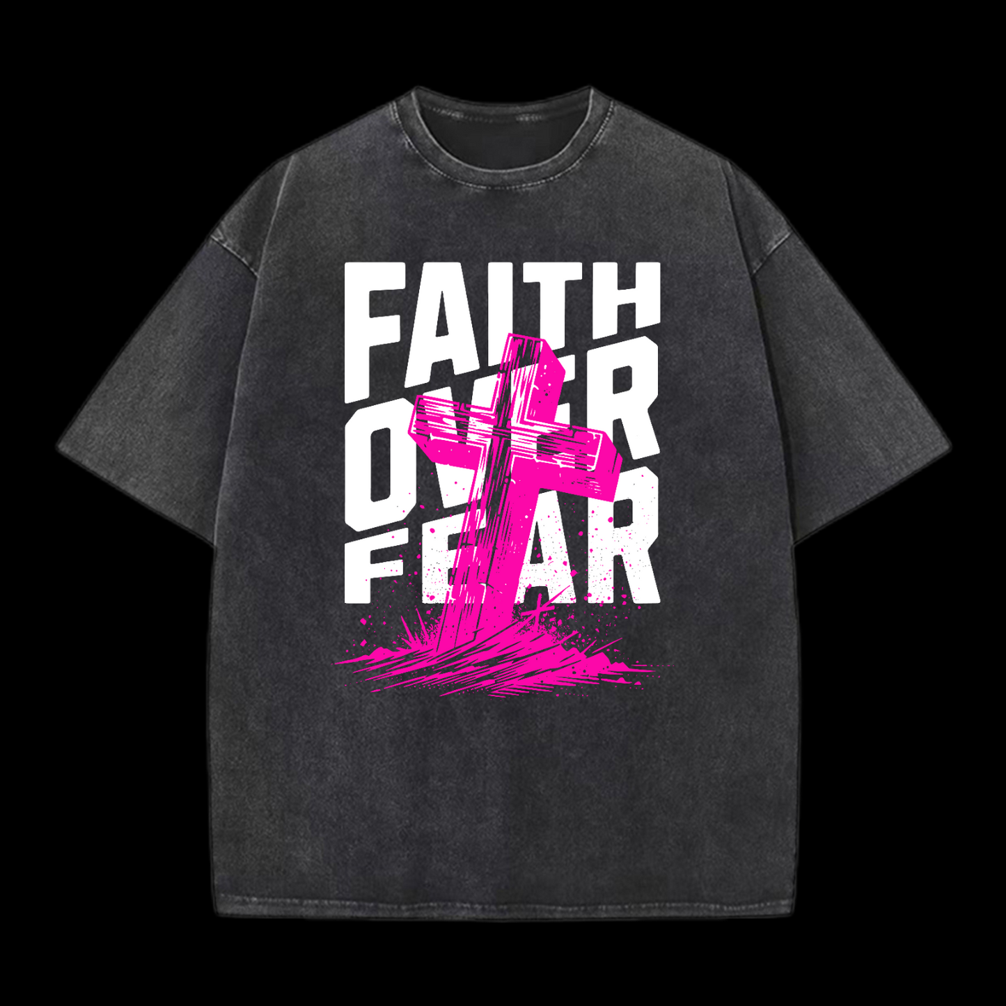 Faith Over Fear Washed T-Shirt