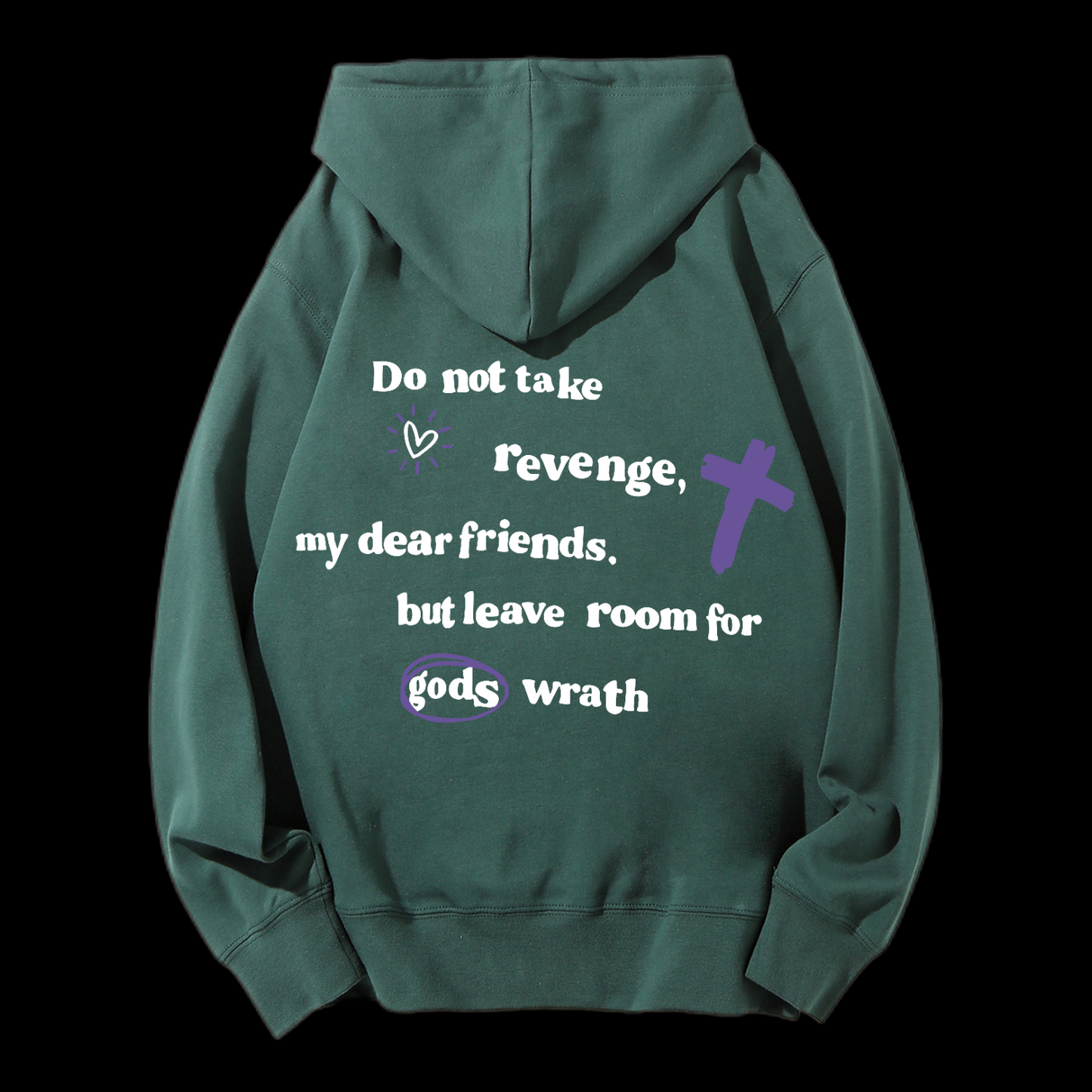 Romans 12:19 Drawstring Hoodie