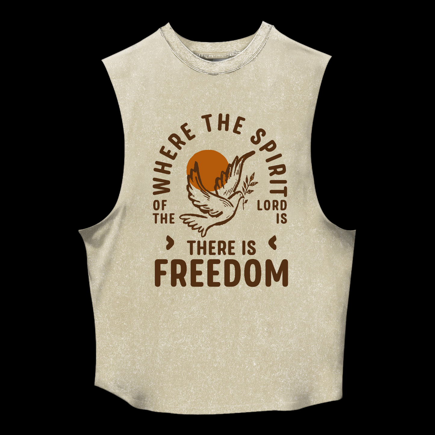 There Is Freedom Washed Tank