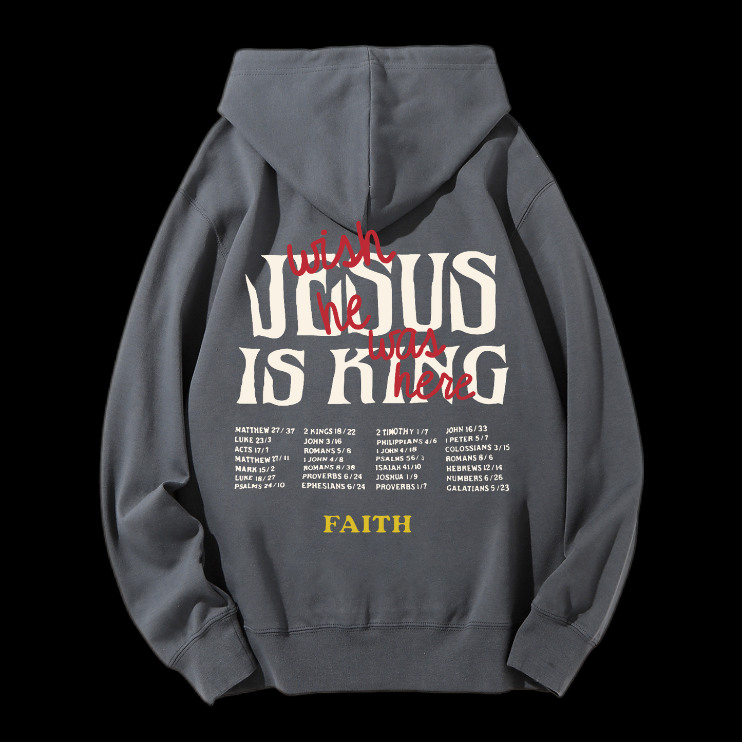 Jesus Is King Drawstring Hoodie