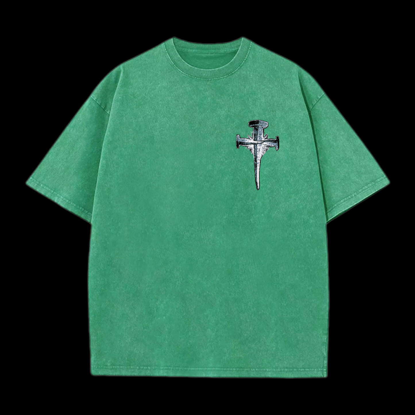 1Cross 3Nails 4Given Washed T-Shirt