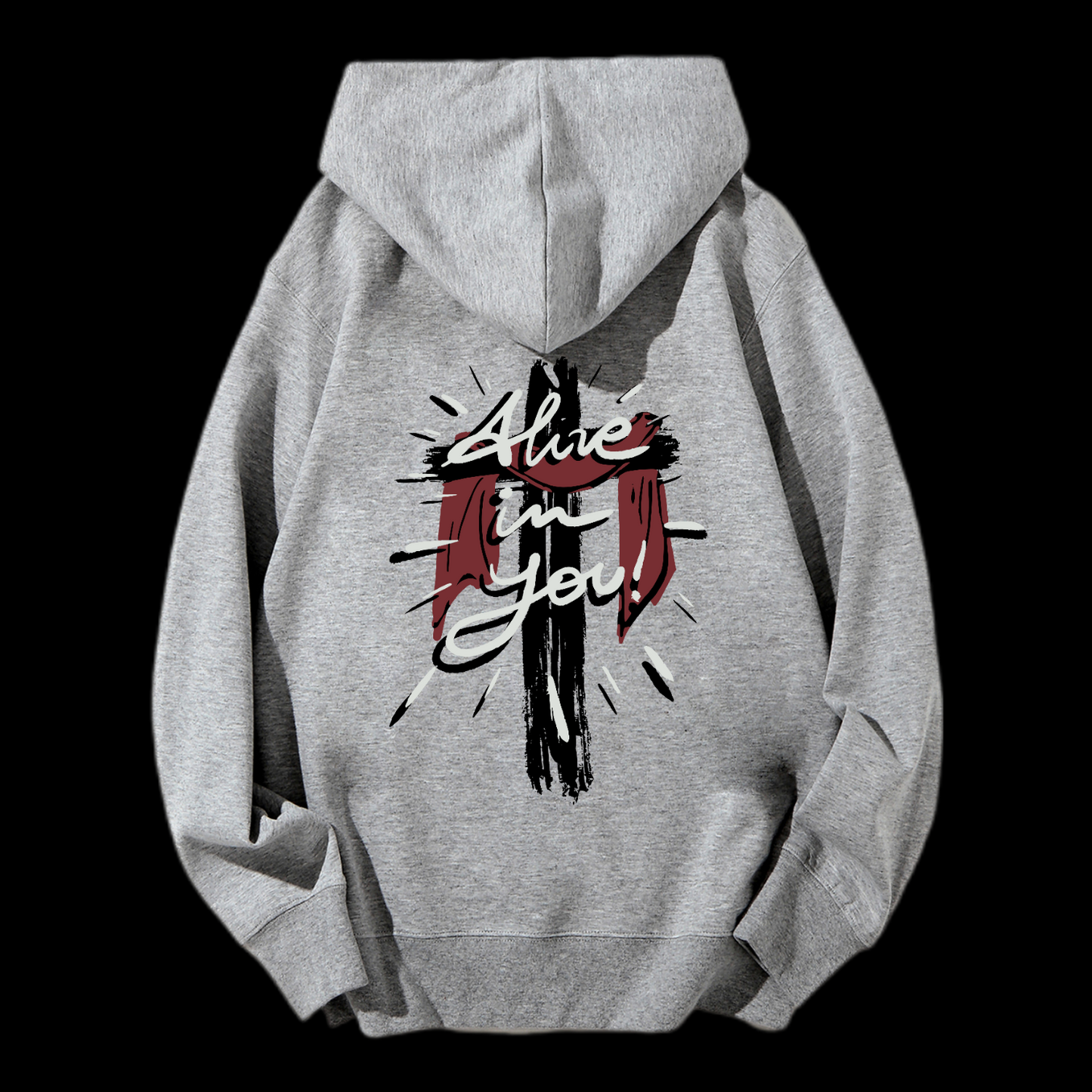 Alive in You Drawstring Hoodie