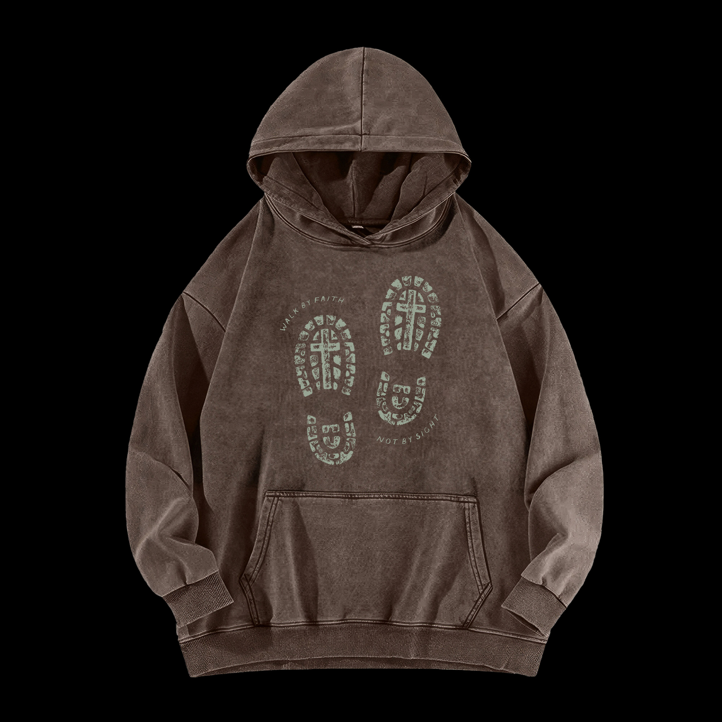 Walk By Faith Washed Hoodie