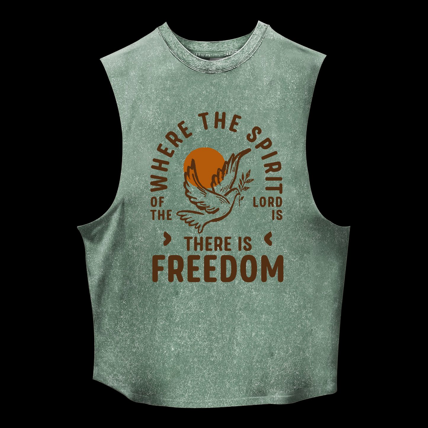 There Is Freedom Washed Tank