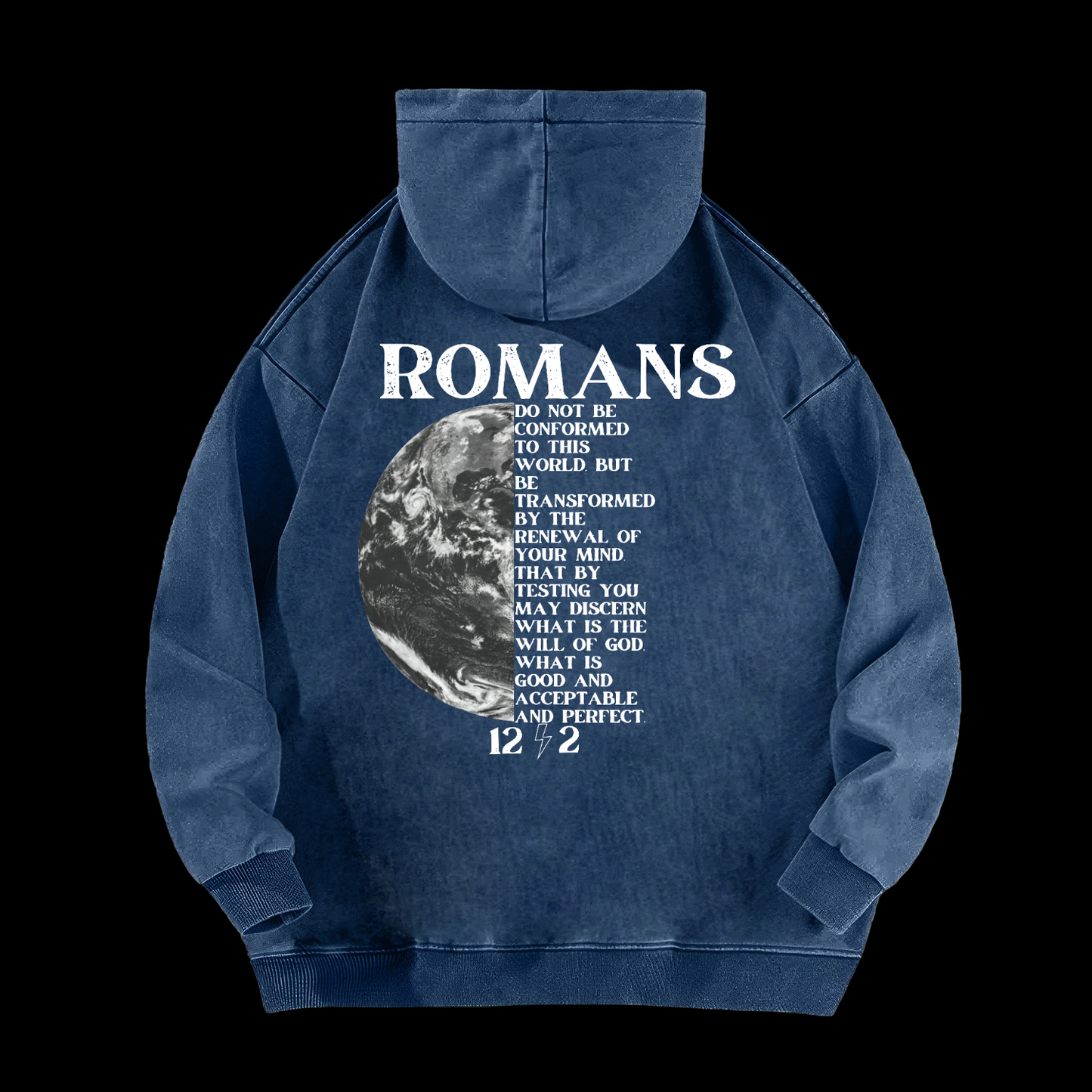 Romans 12:2 Washed Hoodie