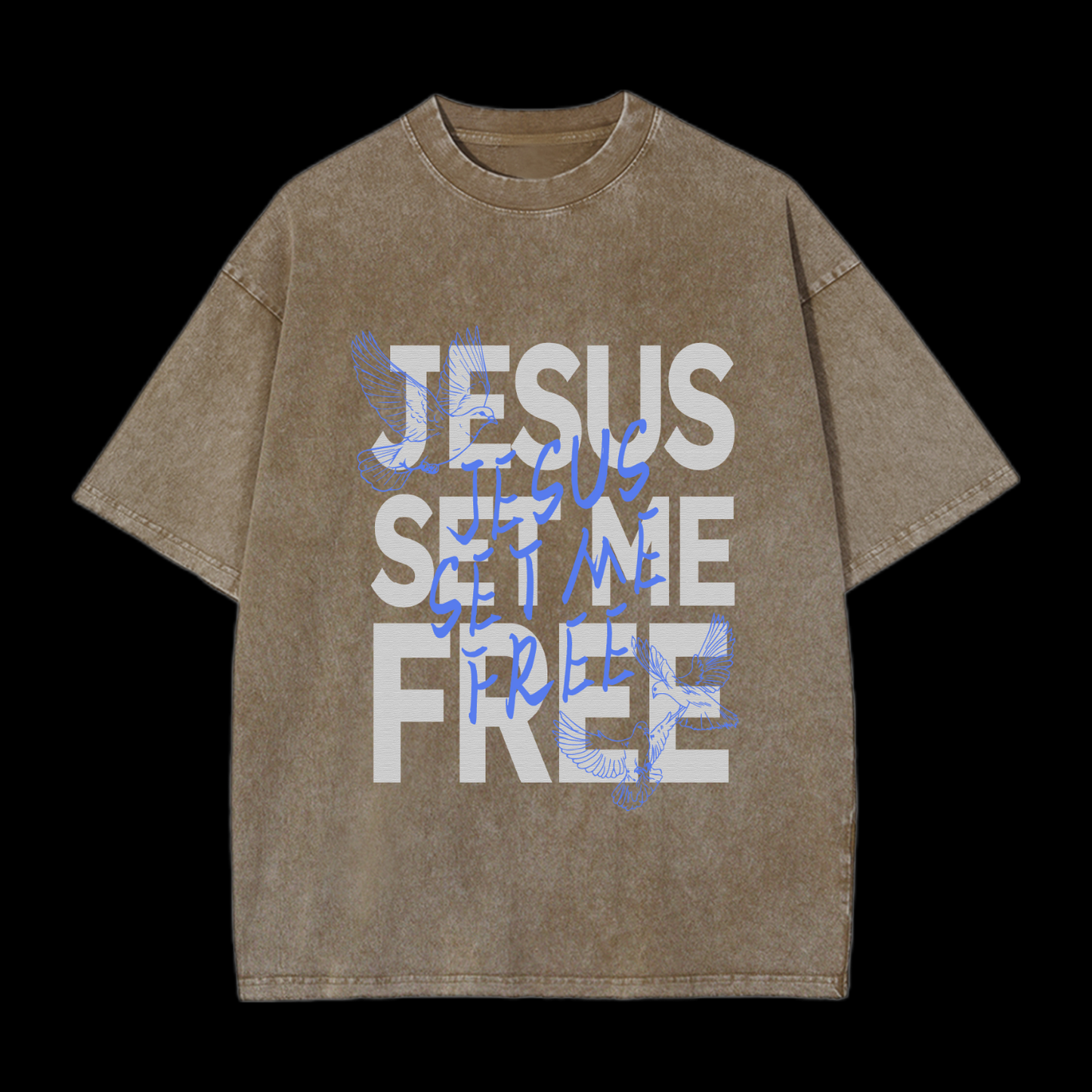 Jesus Set Me Free Washed T-Shirt