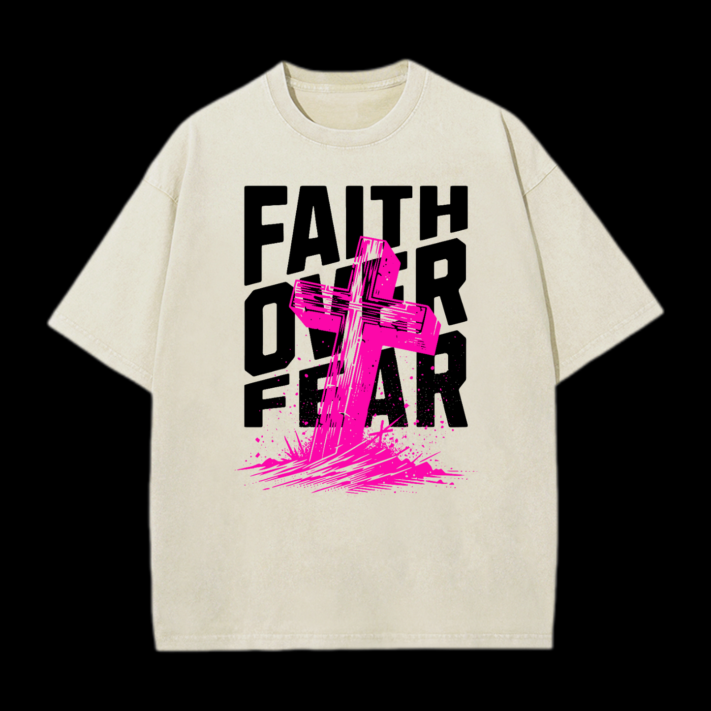 Faith Over Fear Washed T-Shirt