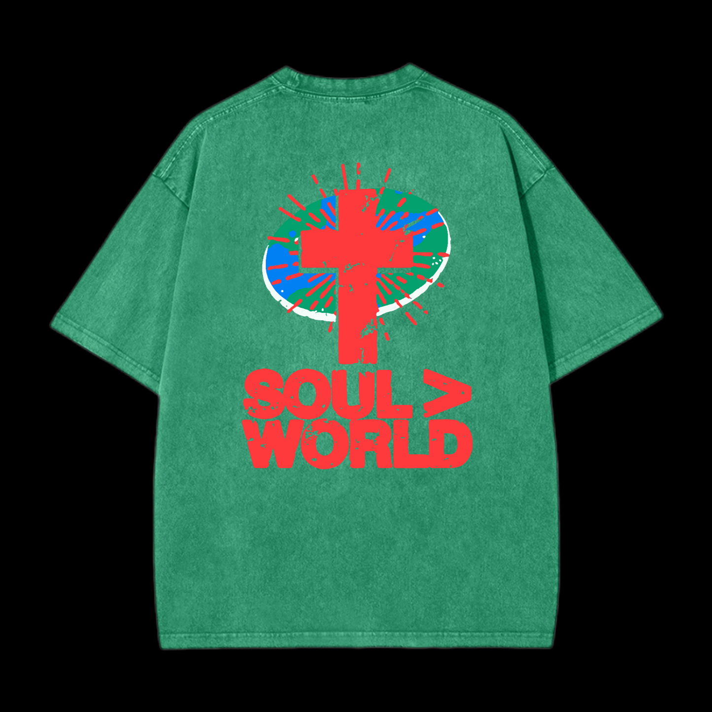 Soul Is Greater Than World Washed T-Shirt