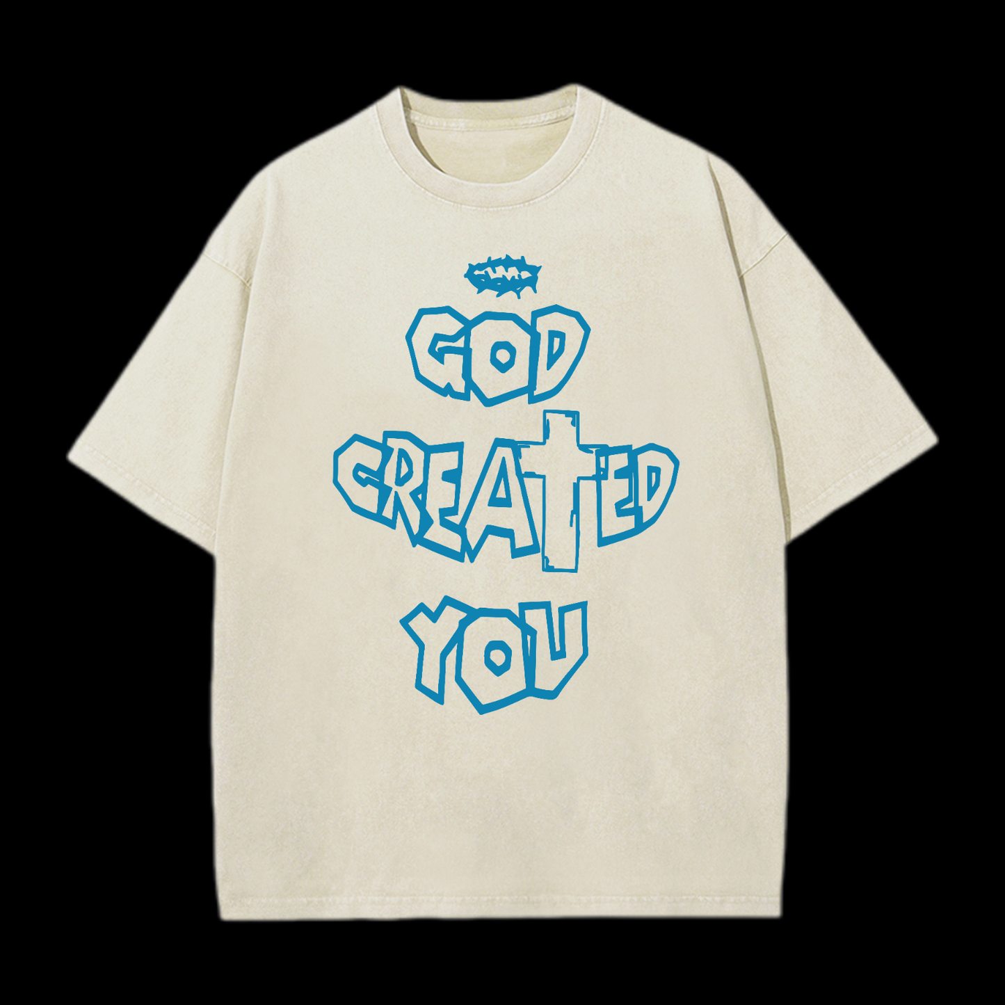 God Created You Washed T-Shirt