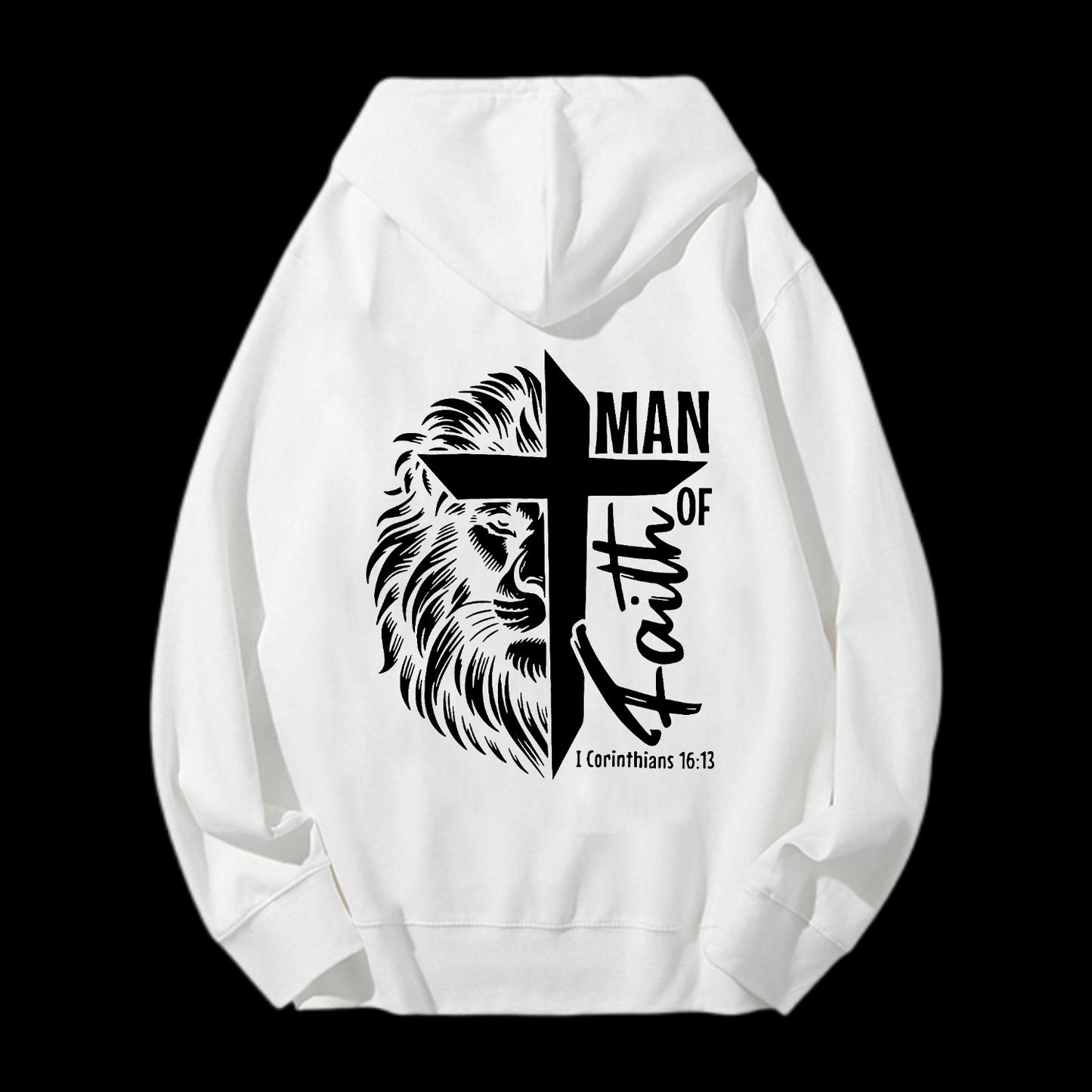 1 Corinthians 16:13 Drawstring Hoodie