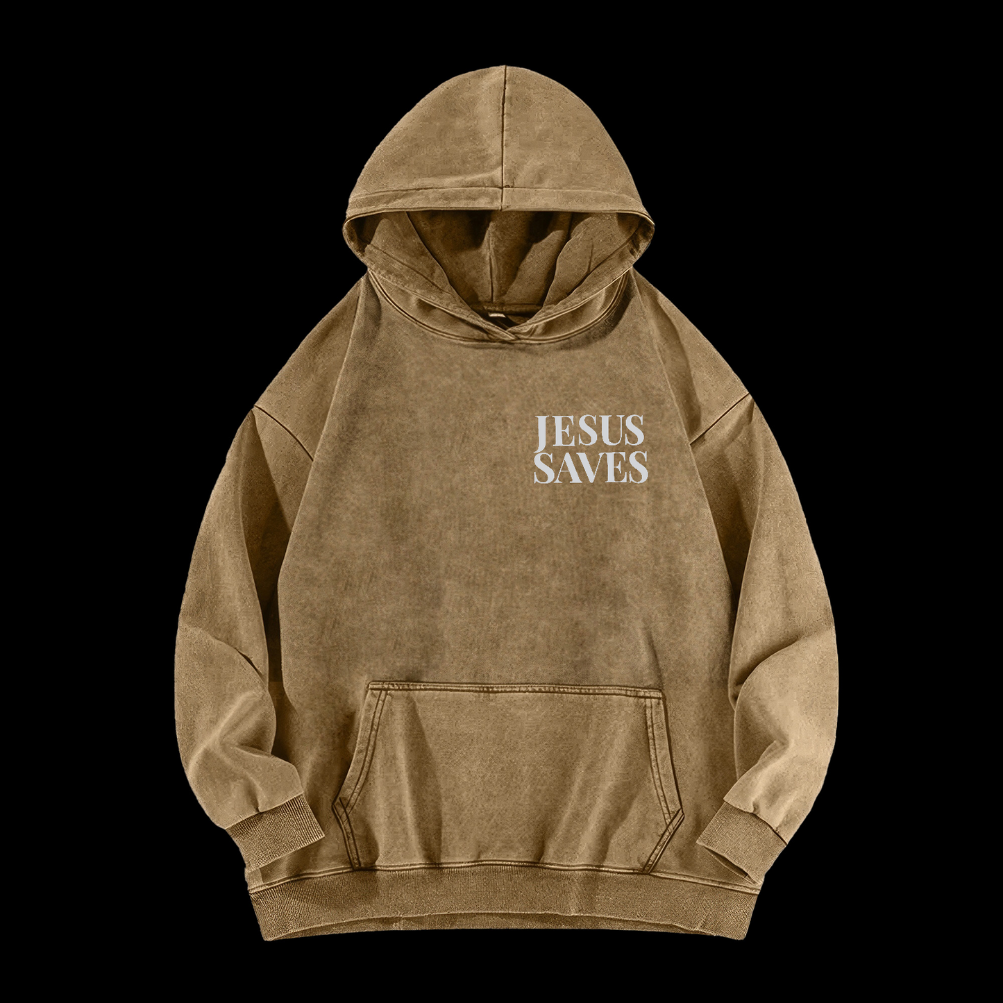 Jesus Saves Washed Hoodie
