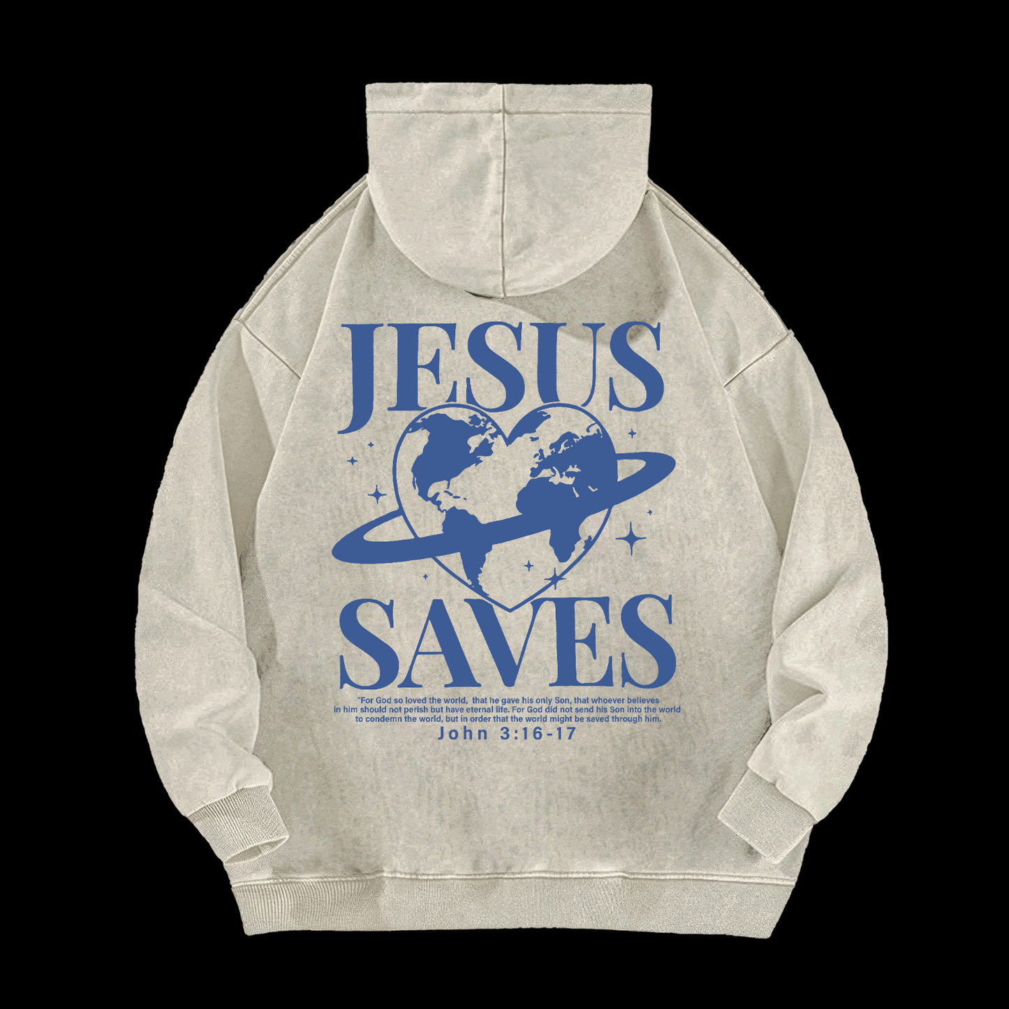 Jesus Saves Washed Hoodie