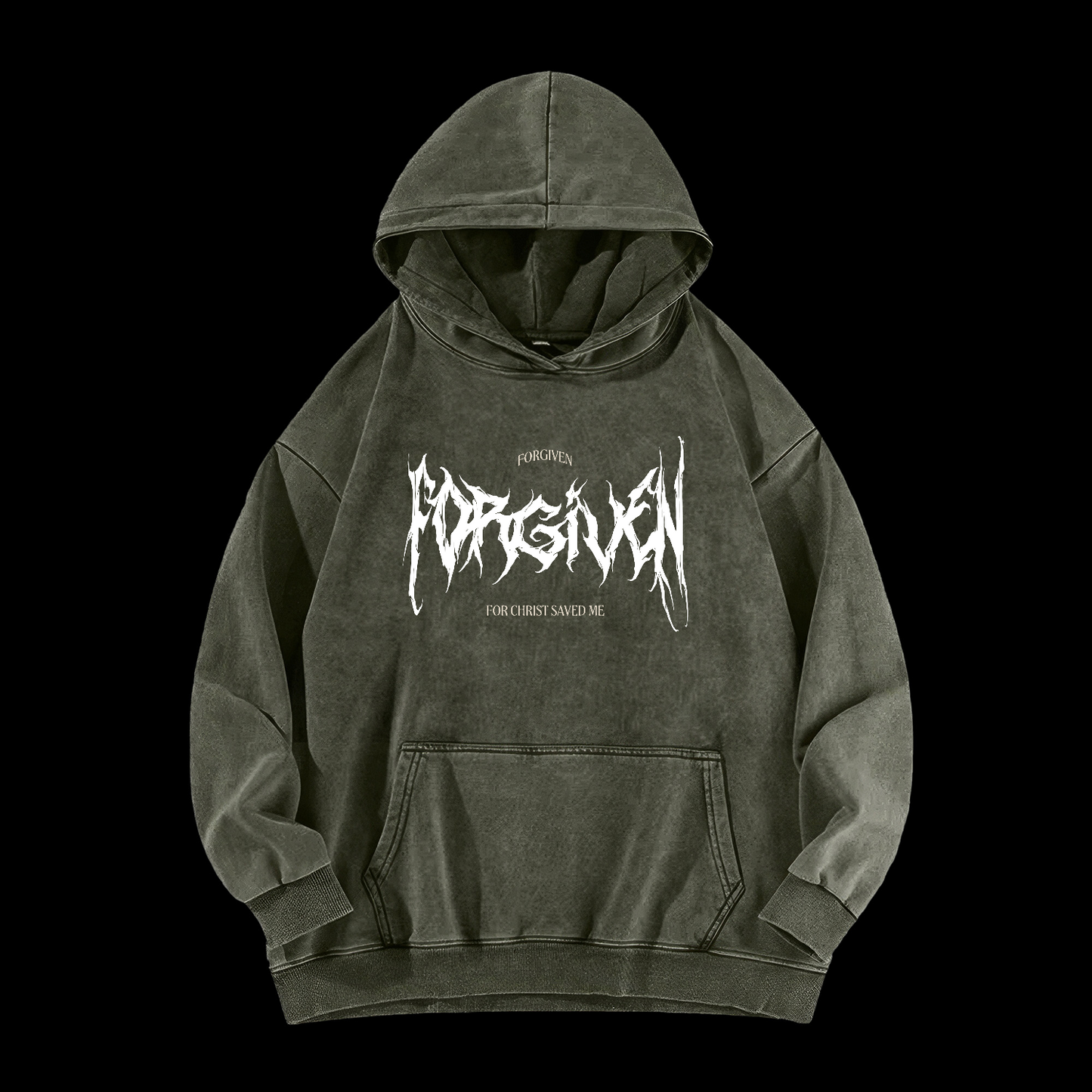 Forgiven For Christ Saved Me Washed Hoodie