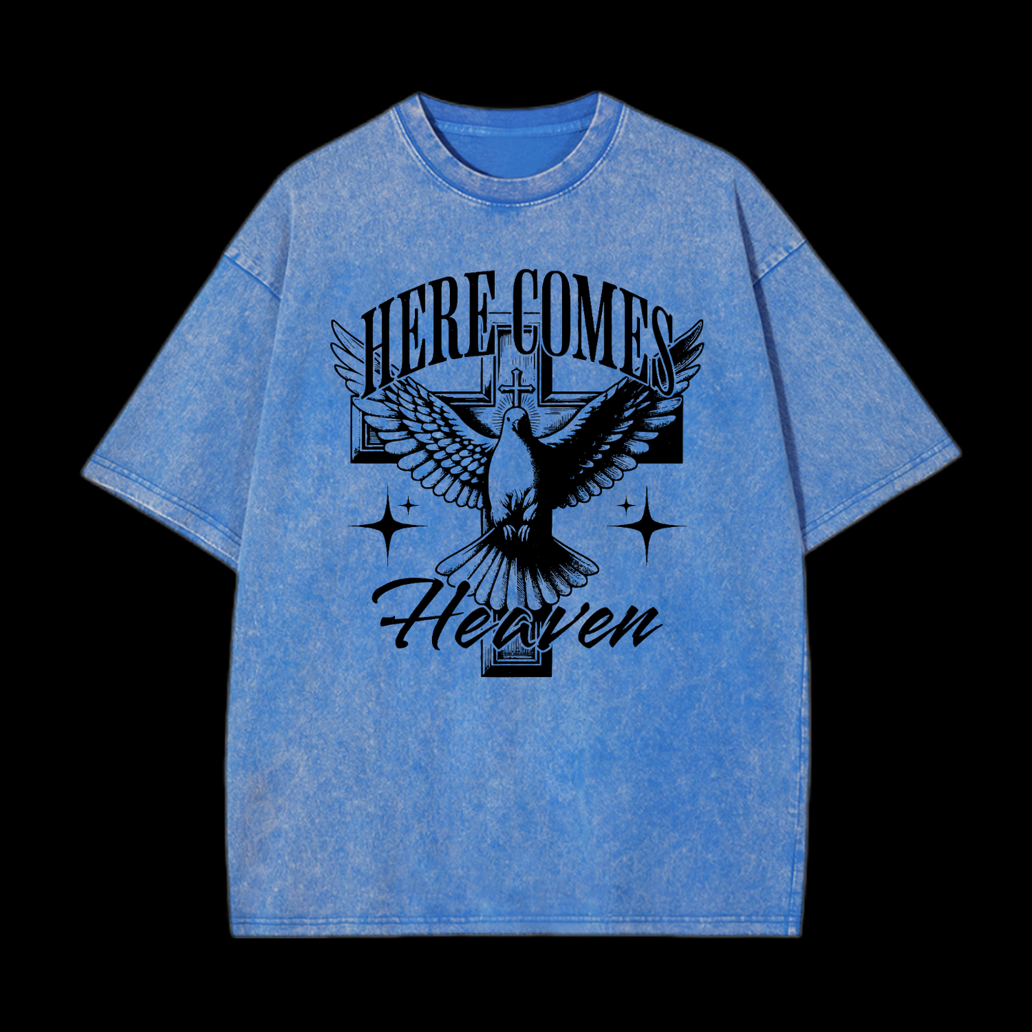 Here Comes Heaven Washed T-Shirt