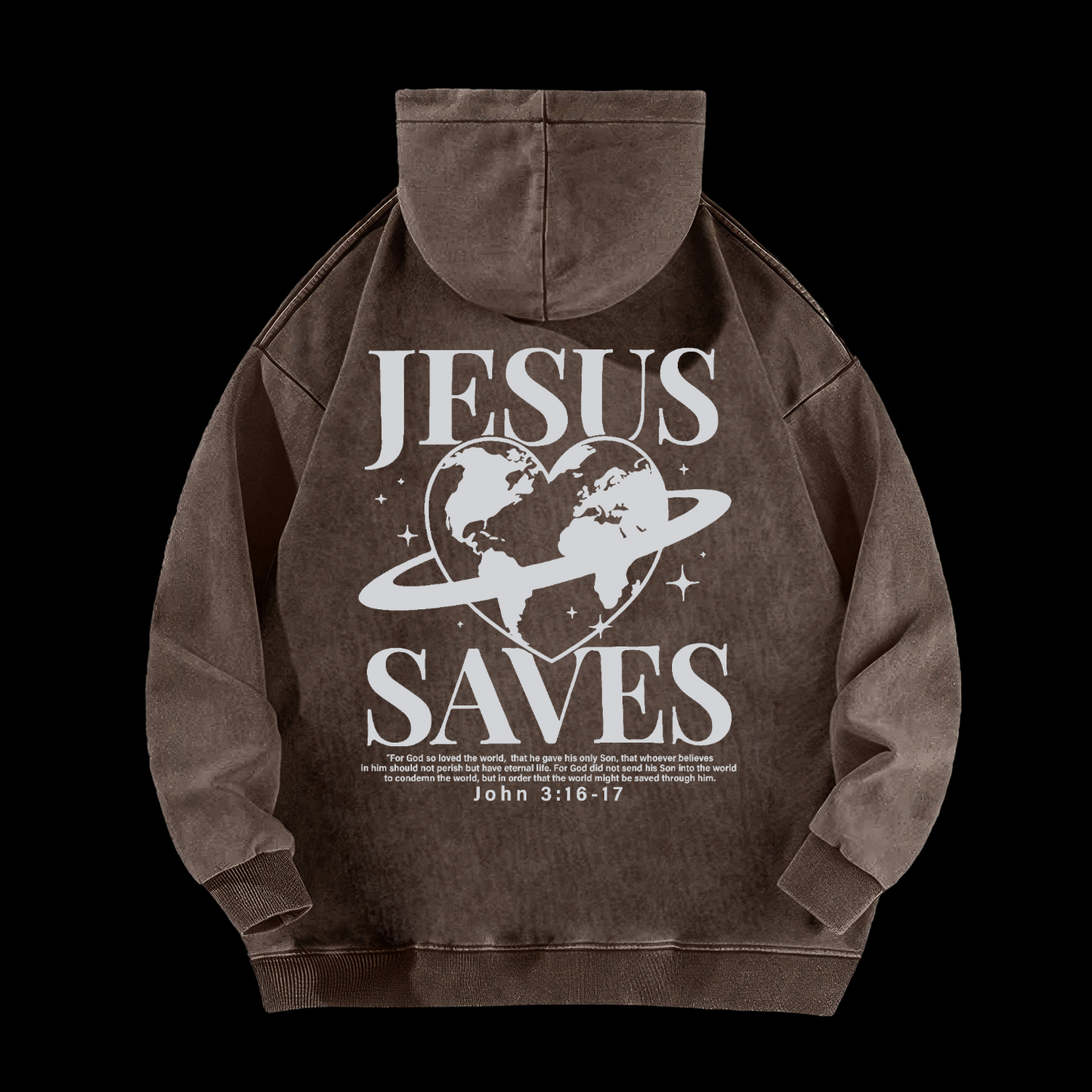 Jesus Saves Washed Hoodie