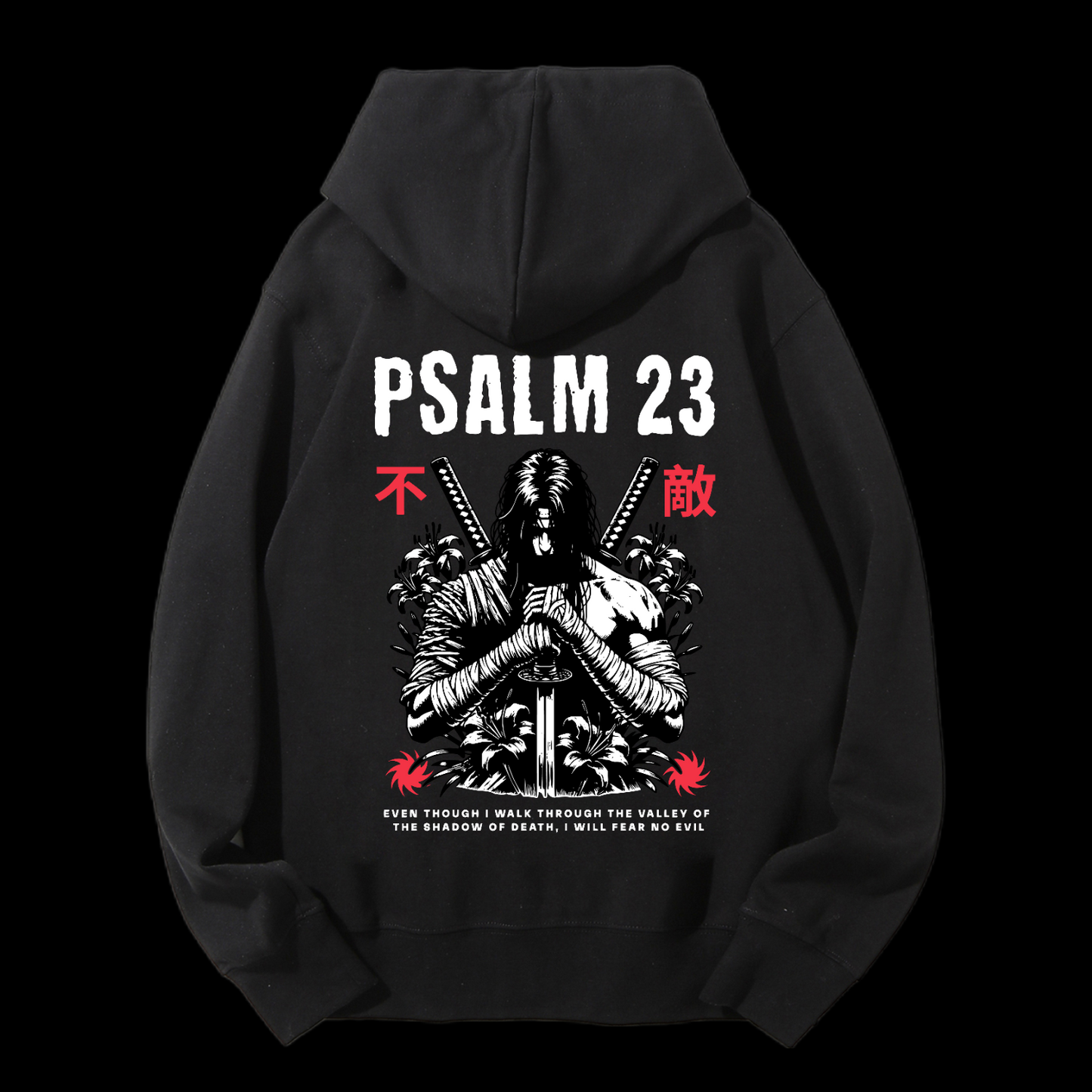 Fear No Evil Drawstring Hoodie