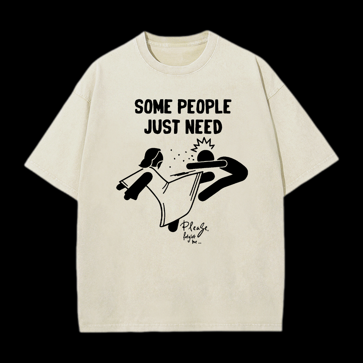 Please Forgive Me Washed T-Shirt