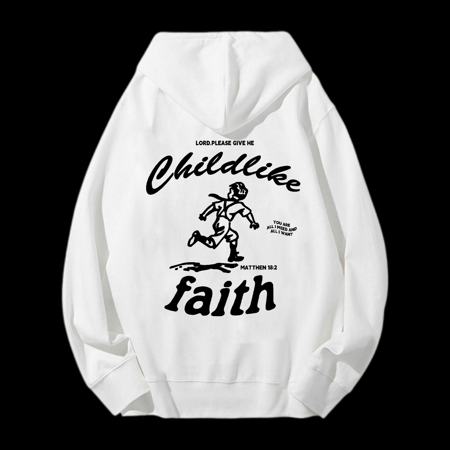 Childlike Drawstring Hoodie