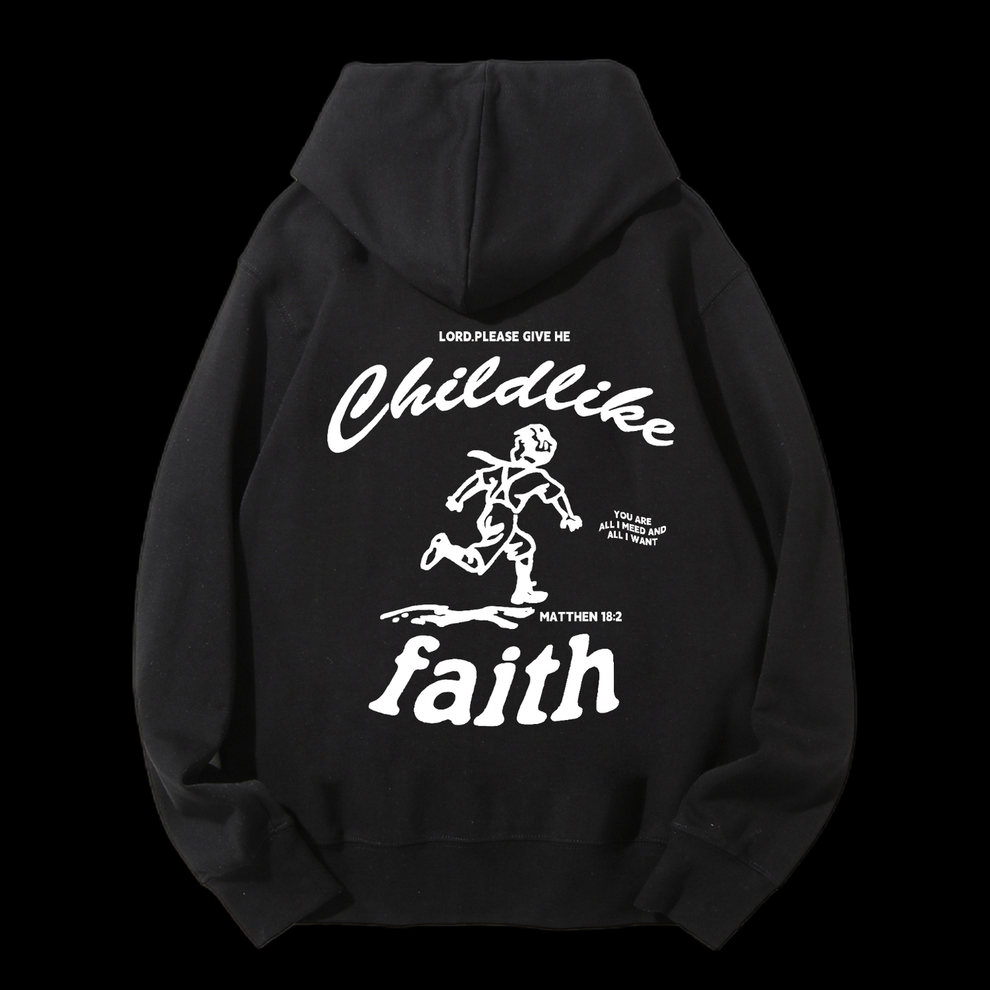 Childlike Drawstring Hoodie