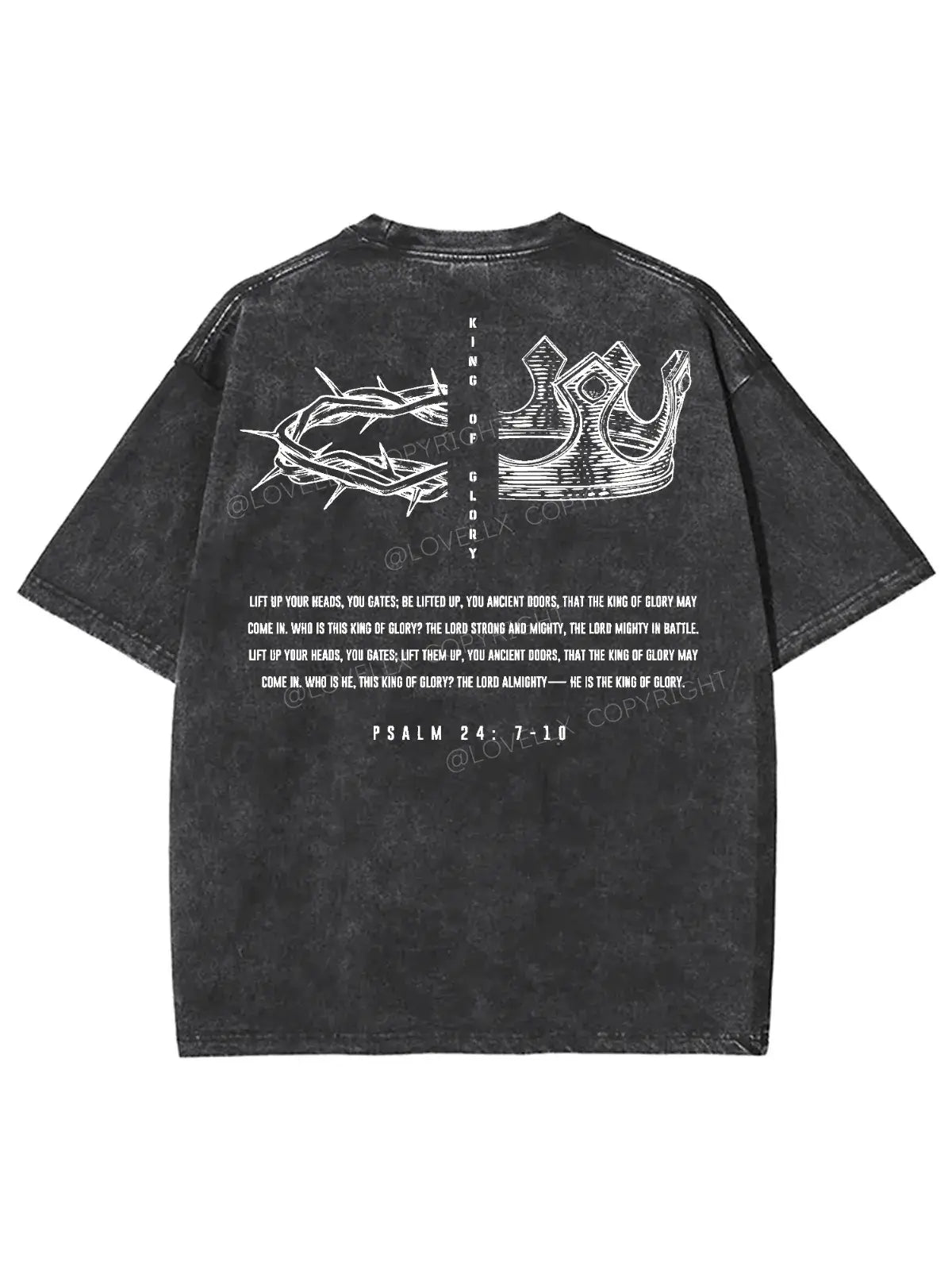King Of Glory Unisex Washed T-Shirt