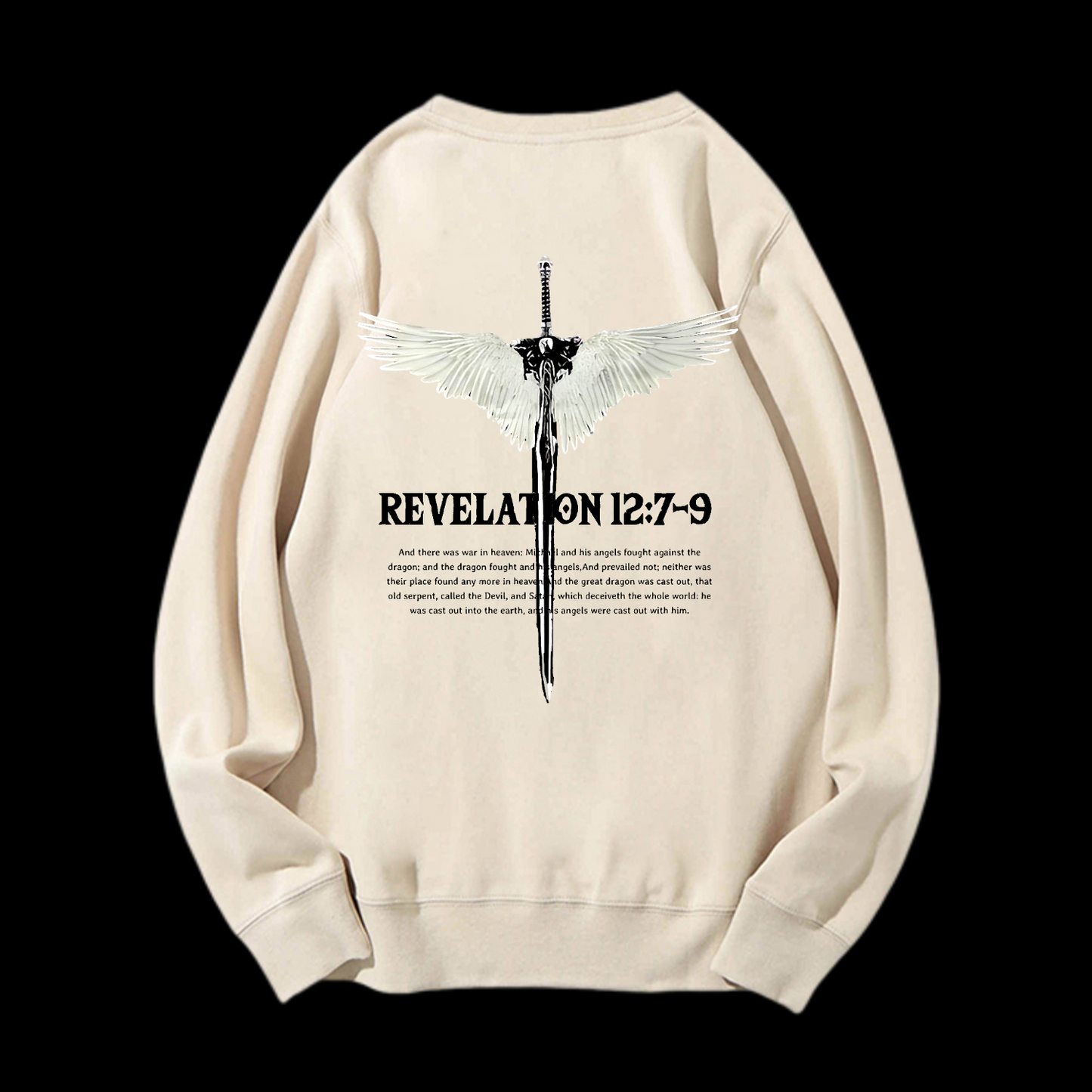 Revelation 12:7-9 Crewneck Sweatshirt