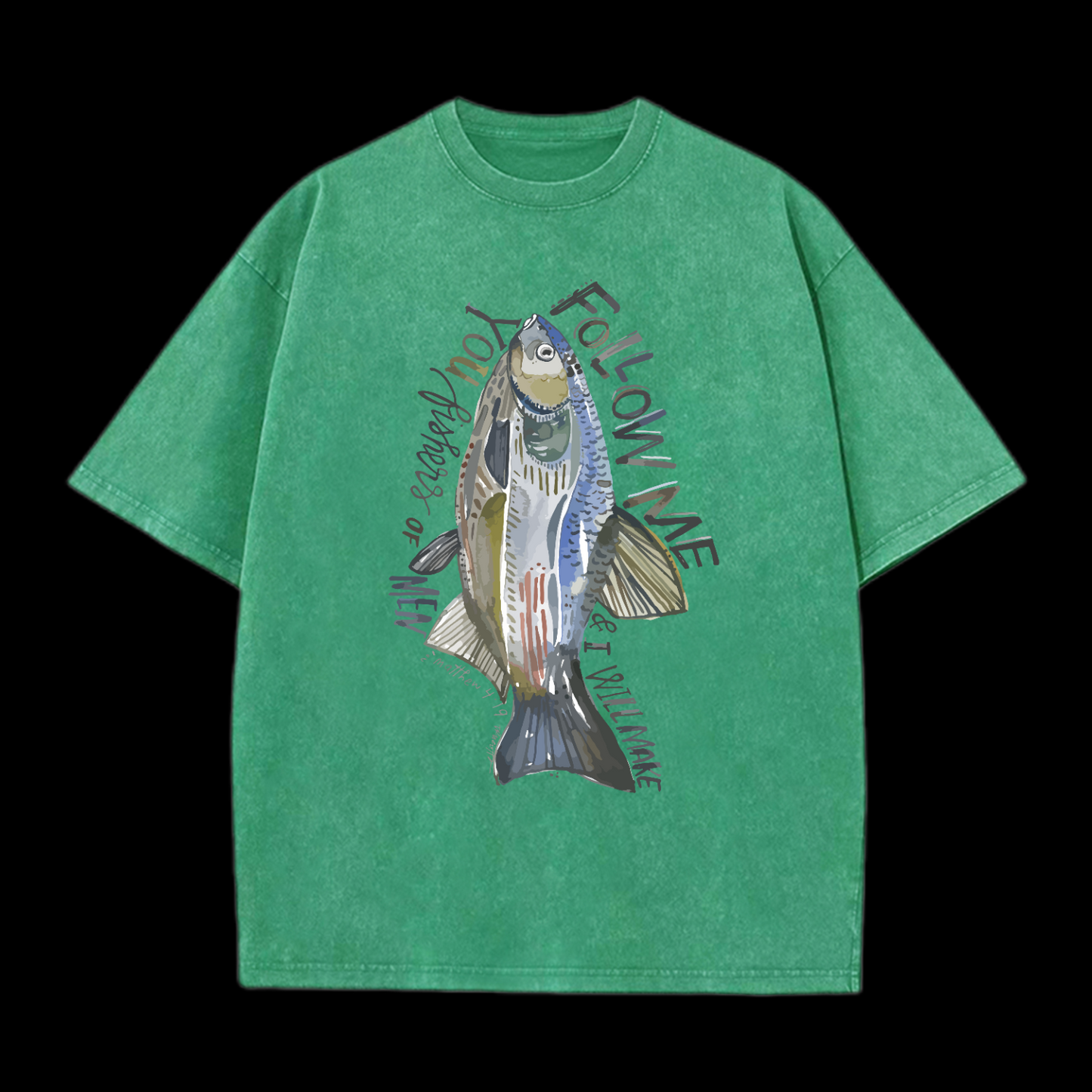 Fishers Of Men Washed T-Shirt