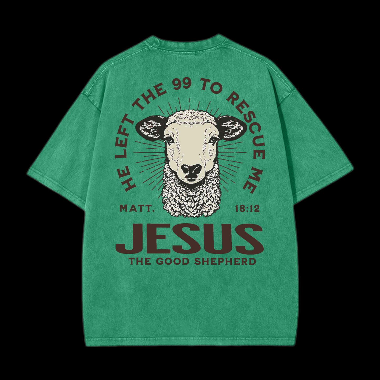 He Left The 99 To Rescue Me Washed T-Shirt