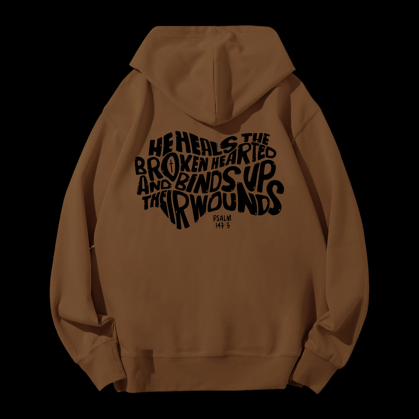 He Heals The Broken Hearted Drawstring Hoodie