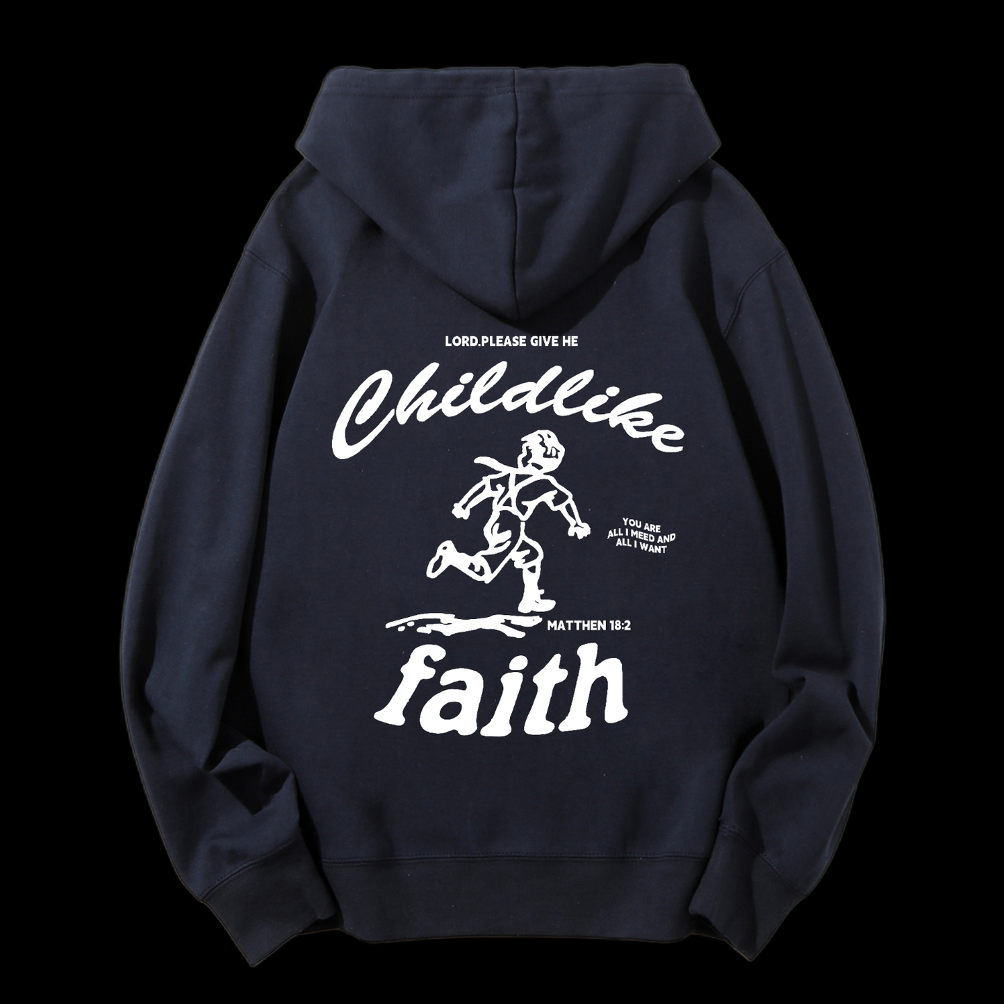 Childlike Drawstring Hoodie