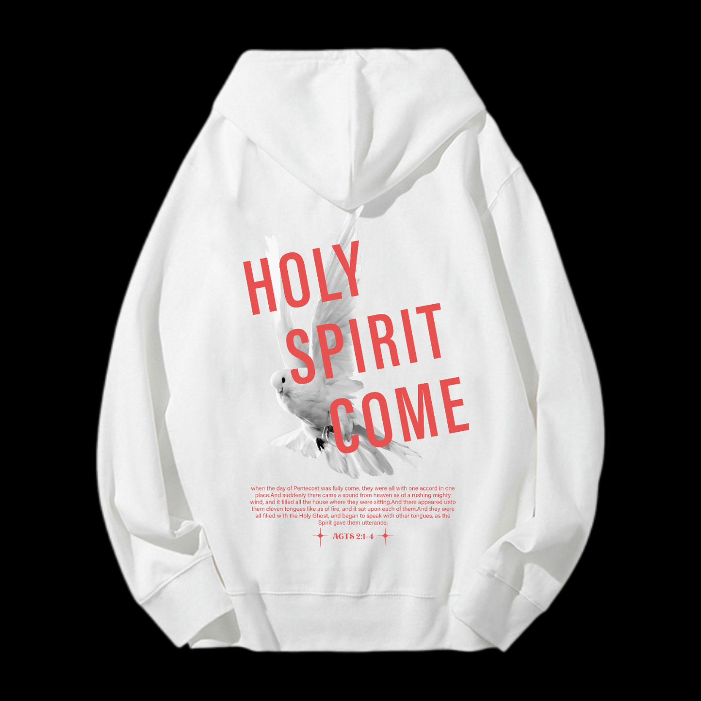 Holy Spirit Come Drawstring Hoodie