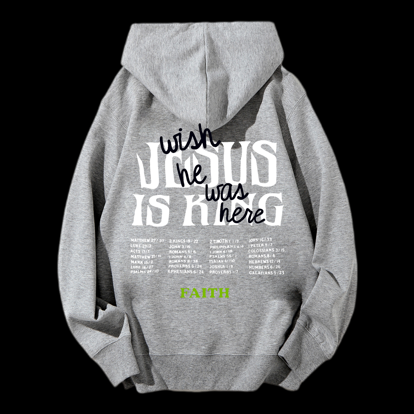 Jesus Is King Drawstring Hoodie