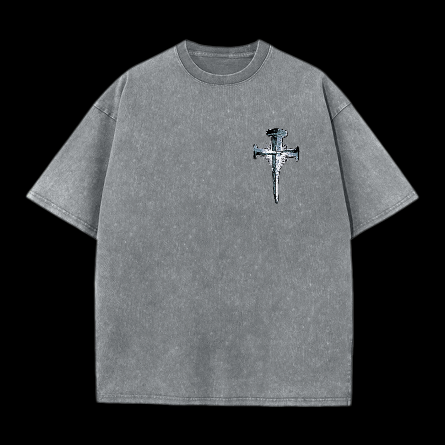 1Cross 3Nails 4Given Washed T-Shirt