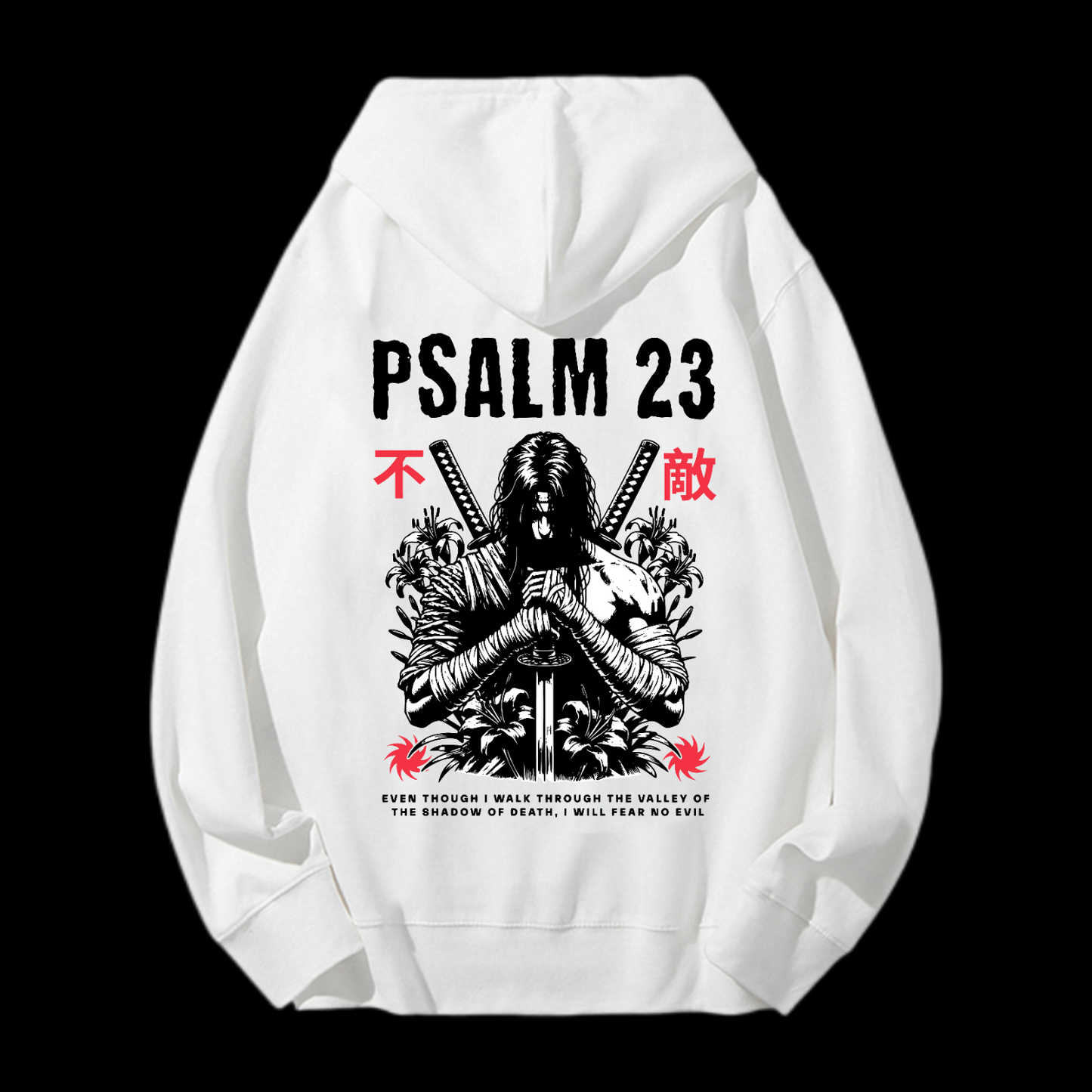 Fear No Evil Drawstring Hoodie