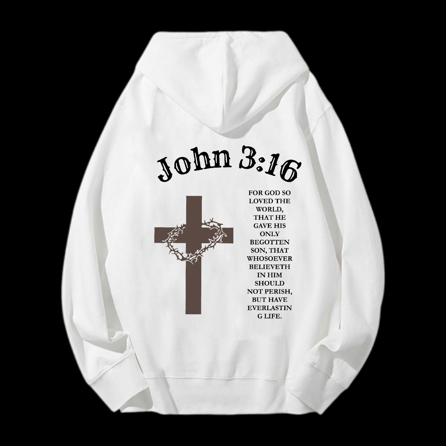 John 3:16 Drawstring Hoodie