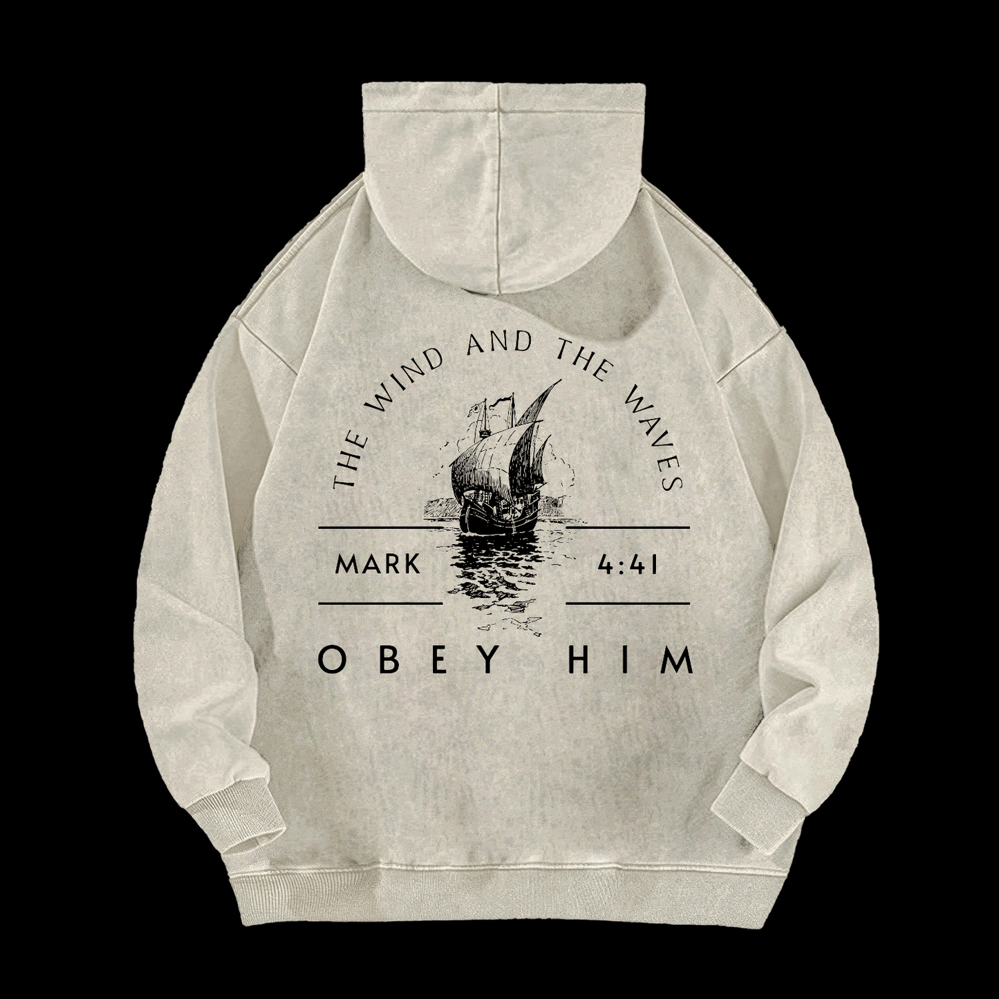 The Wind And The Waves Washed Hoodie