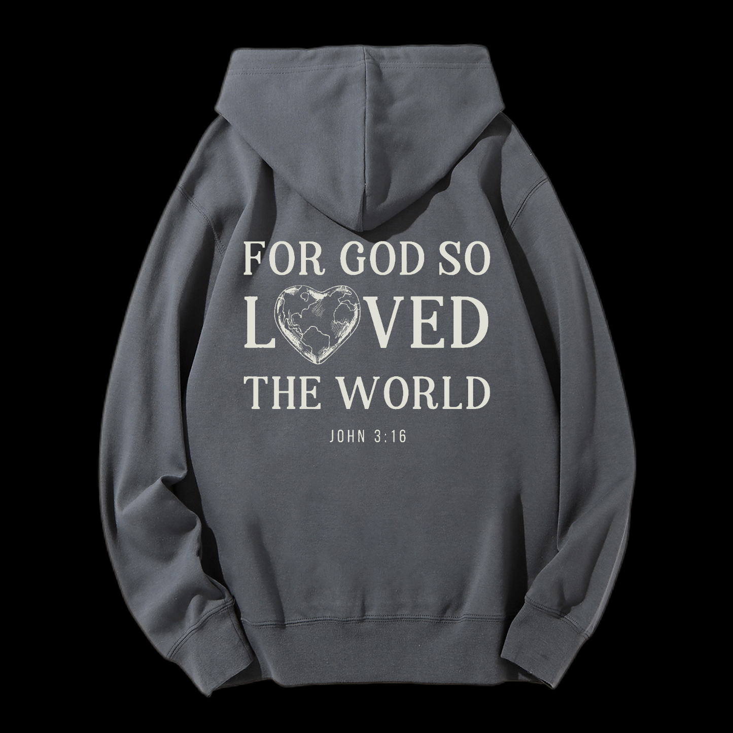 For God So Loved The World Drawstring Hoodie
