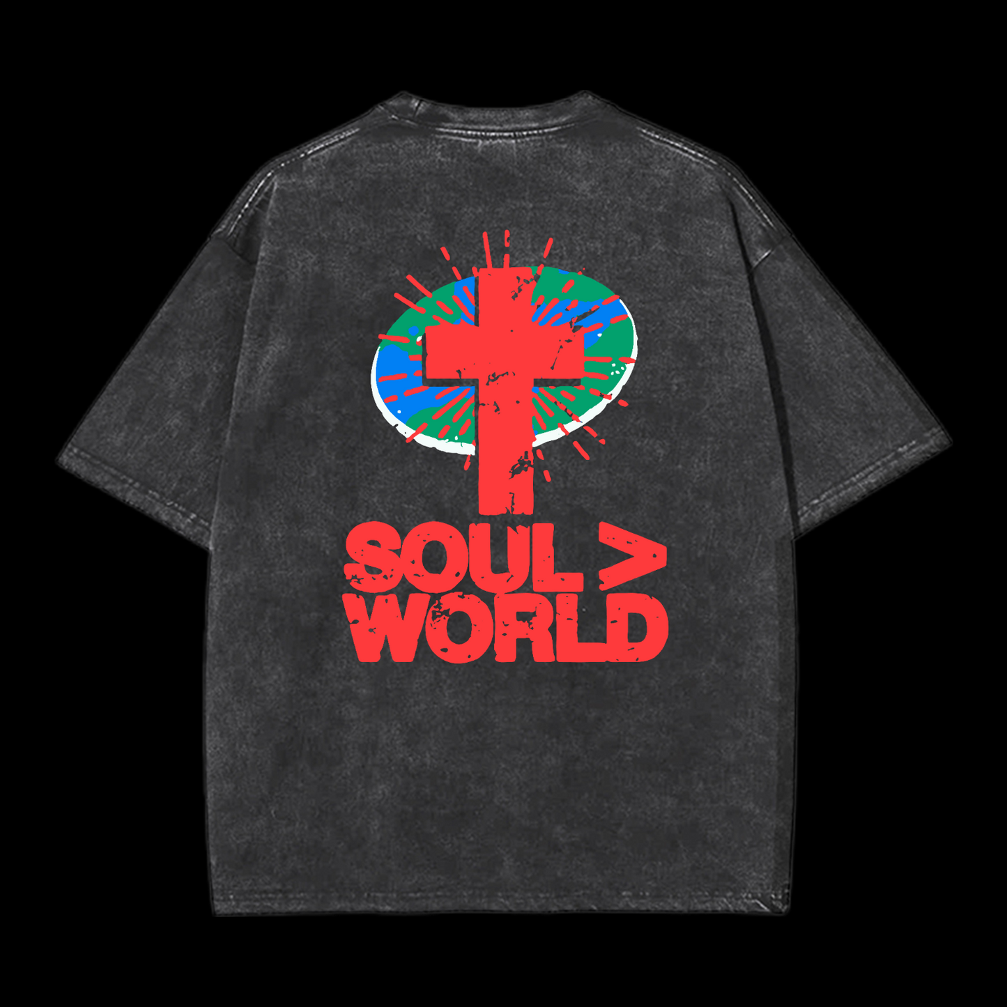 Soul Is Greater Than World Washed T-Shirt