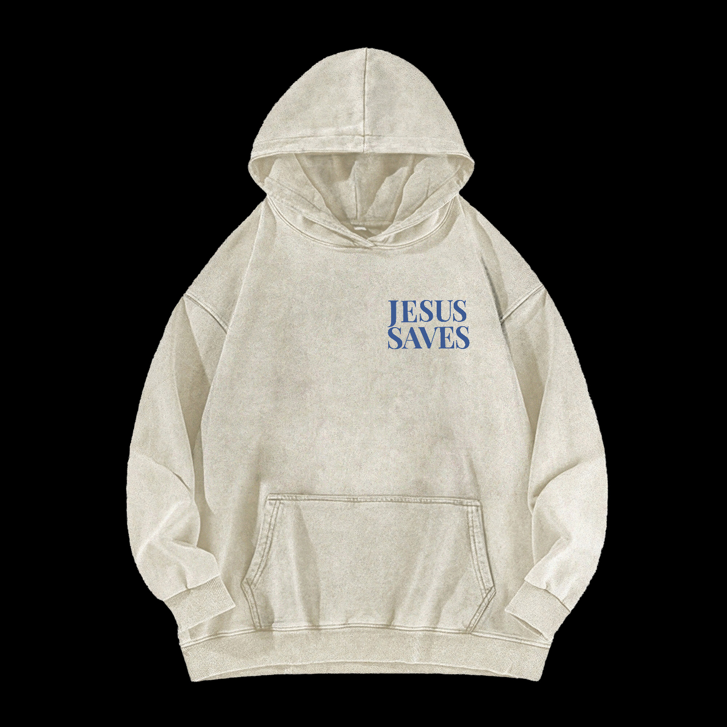 Jesus Saves Washed Hoodie