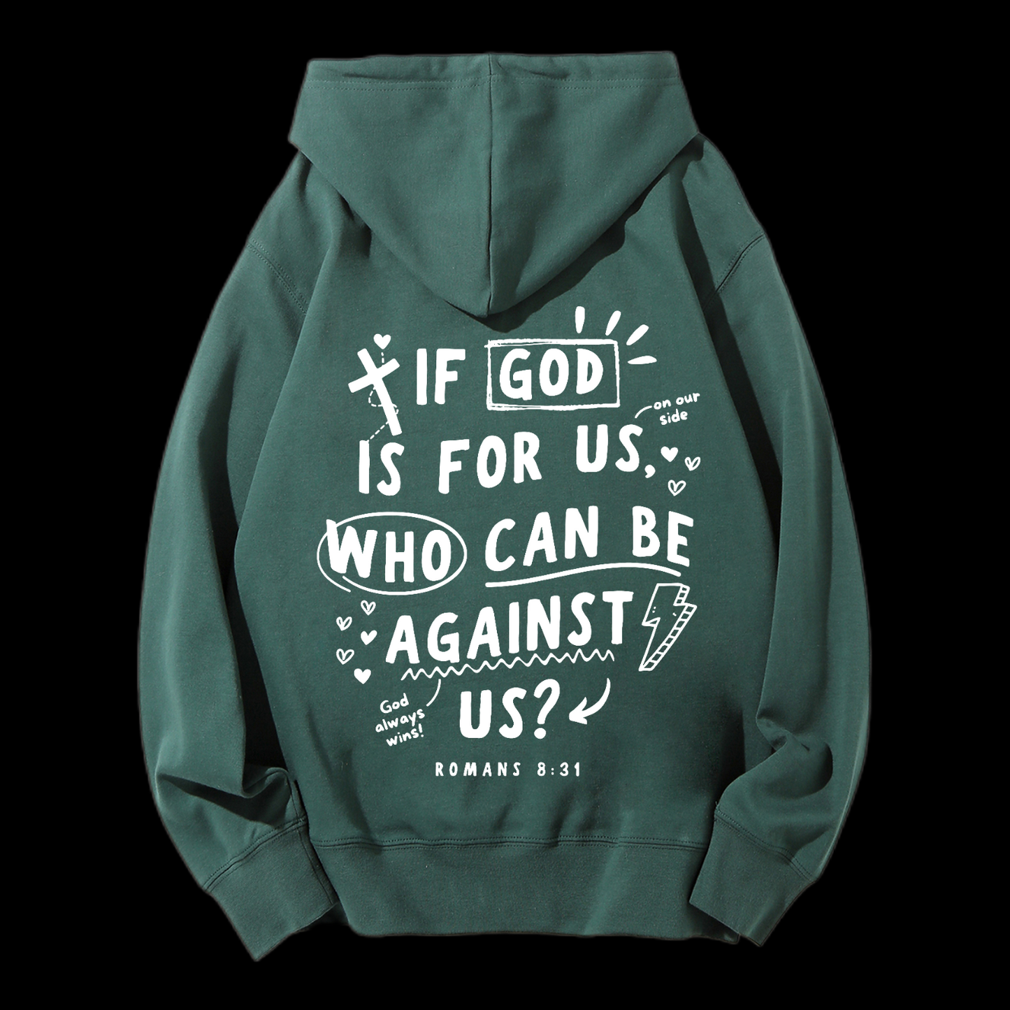 If God Is For Us Drawstring Hoodie