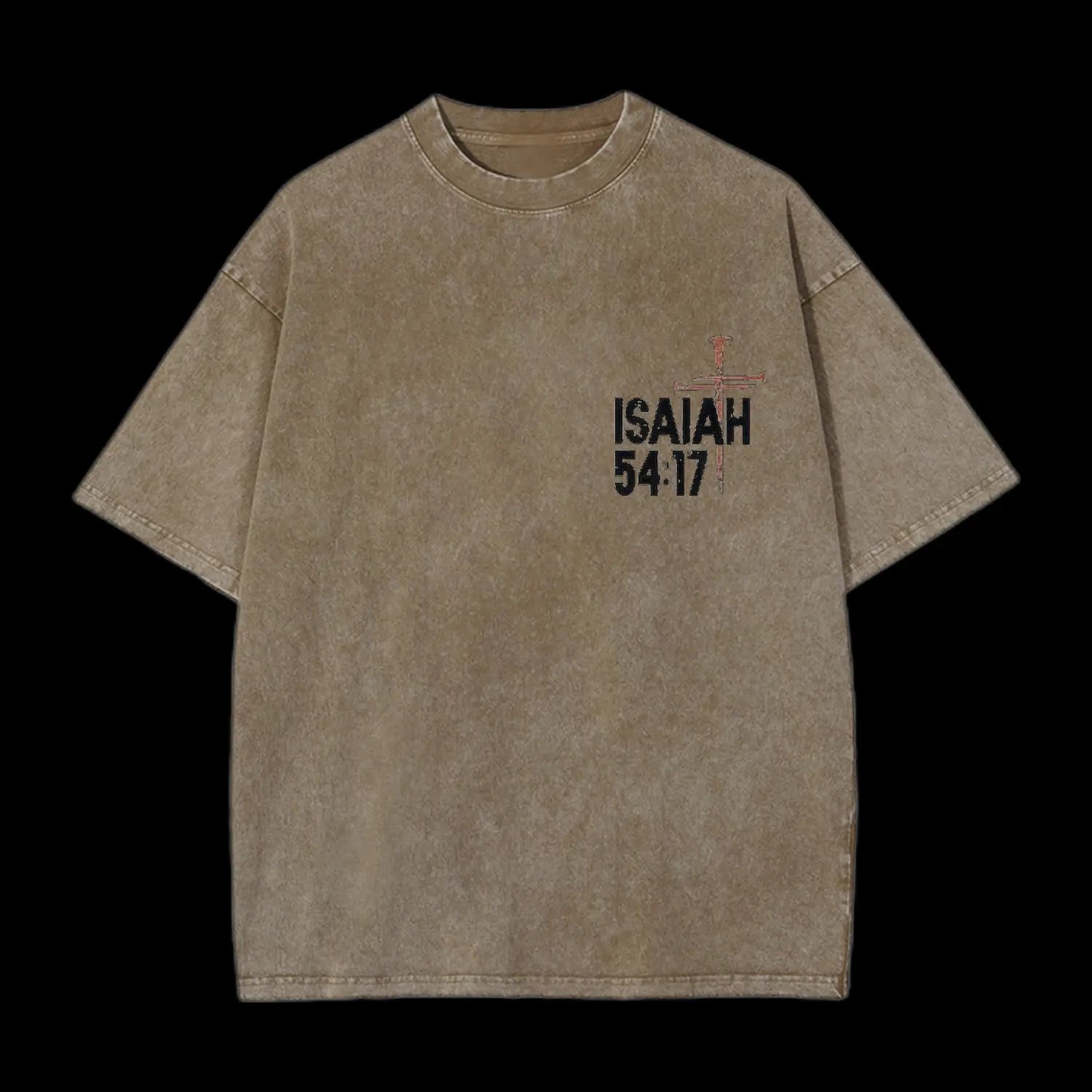 NO WEAPON CHRISTIAN WASHED T-SHIRT