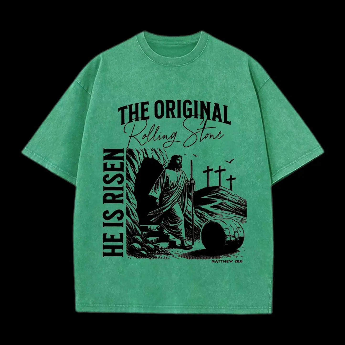 THE ORIGINAL ROLLING STONE CHRISTIAN WASHED T-SHIRT