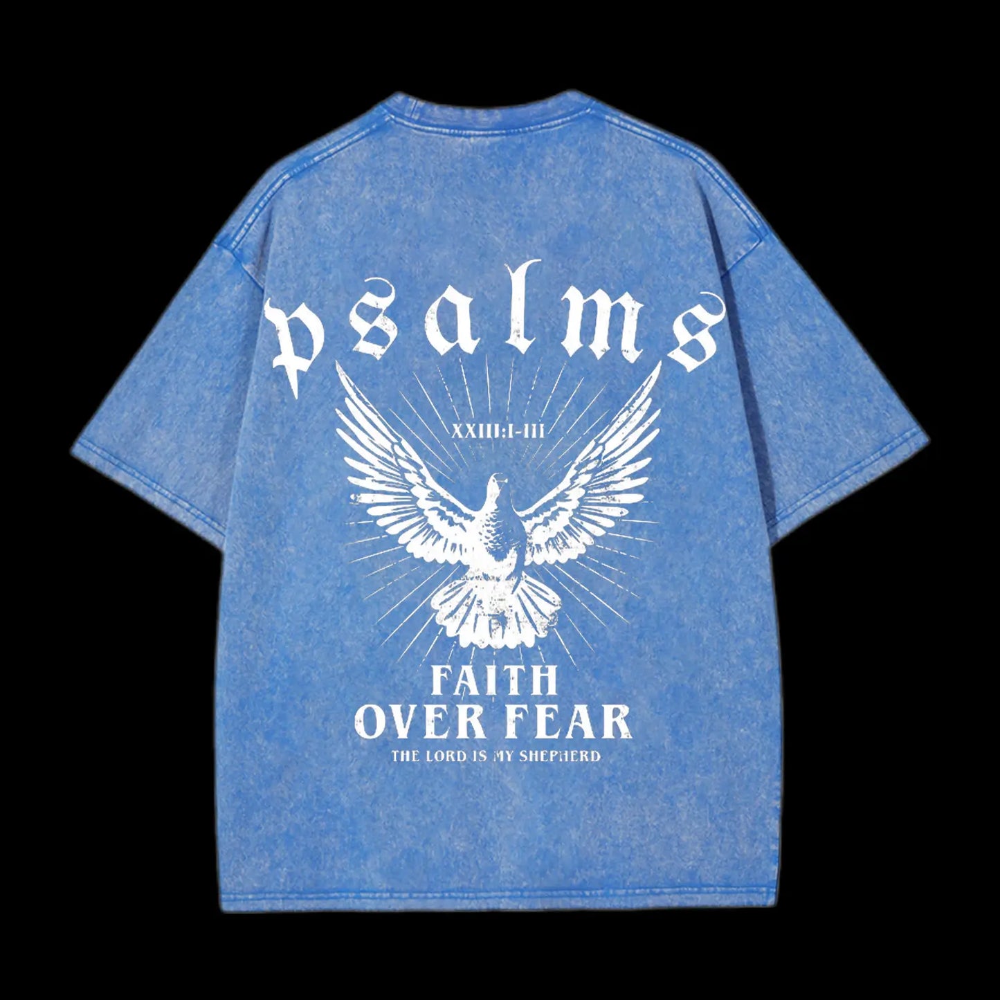 FAITH OVER FEAR CHRISTIAN WASHED T-SHIRT