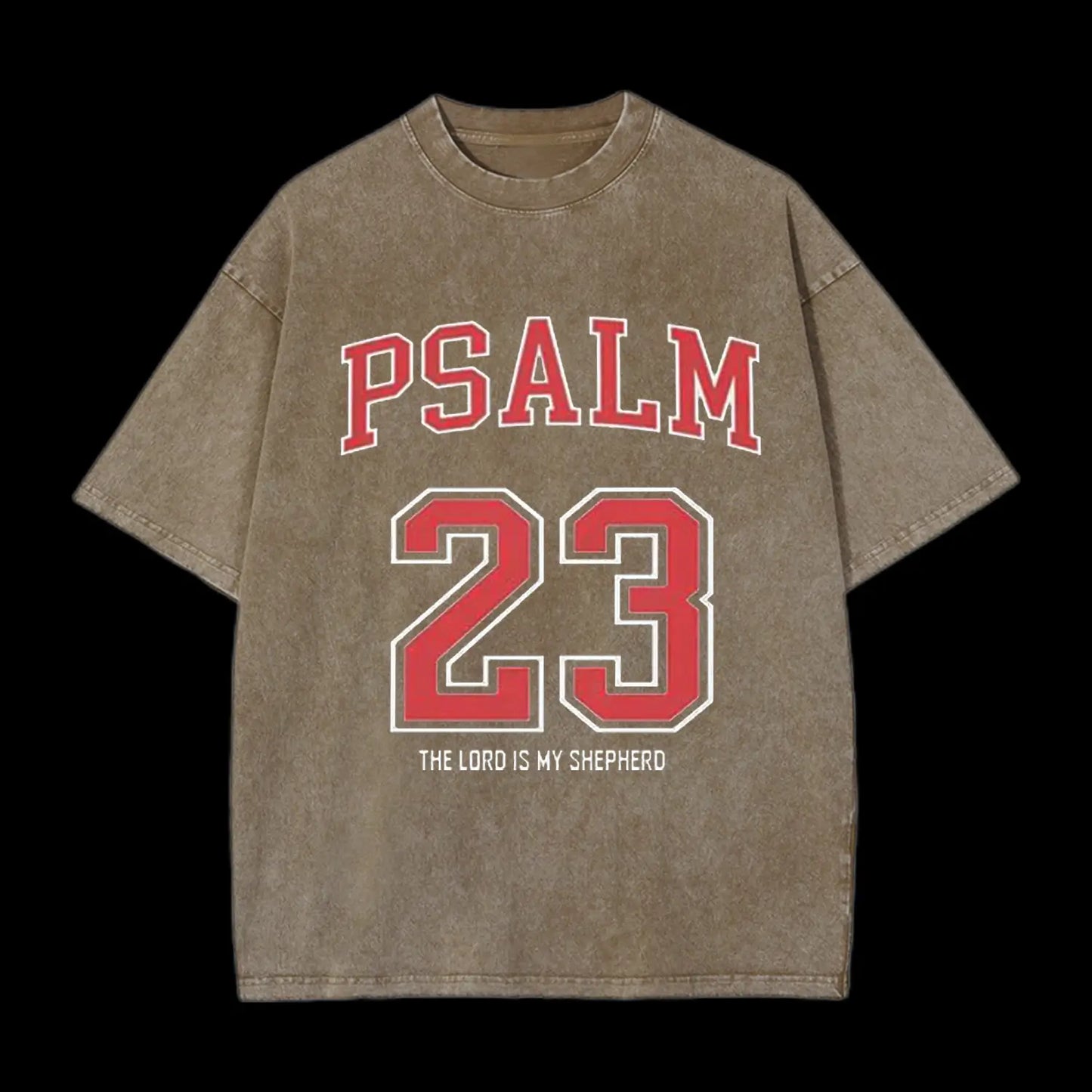PSALM 23 CHRISTIAN WASHED T-SHIRT