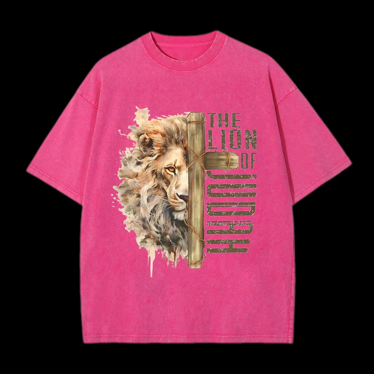 The Lion Of Judah Washed T-Shirt