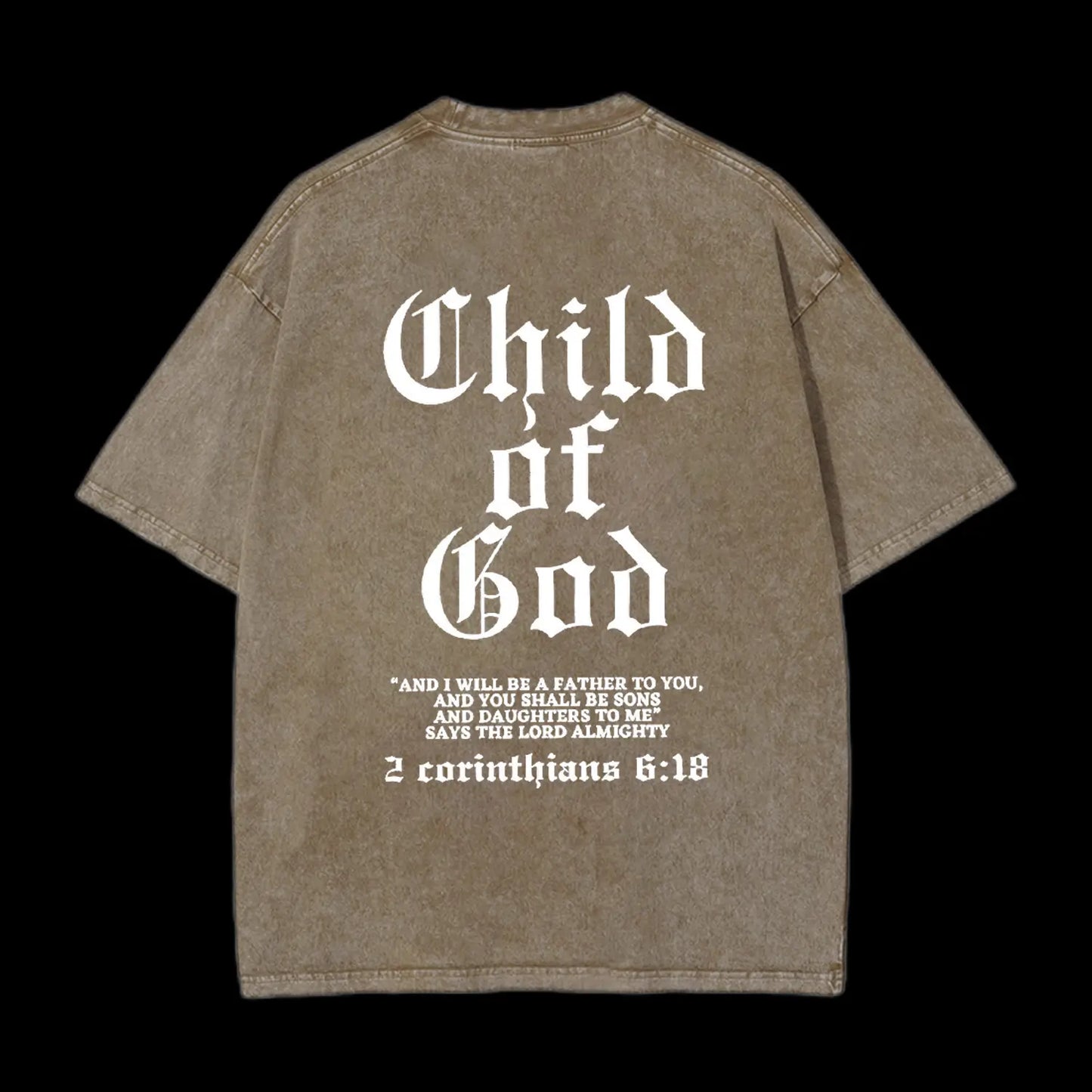Child Of God Printed Men's Washed Tee