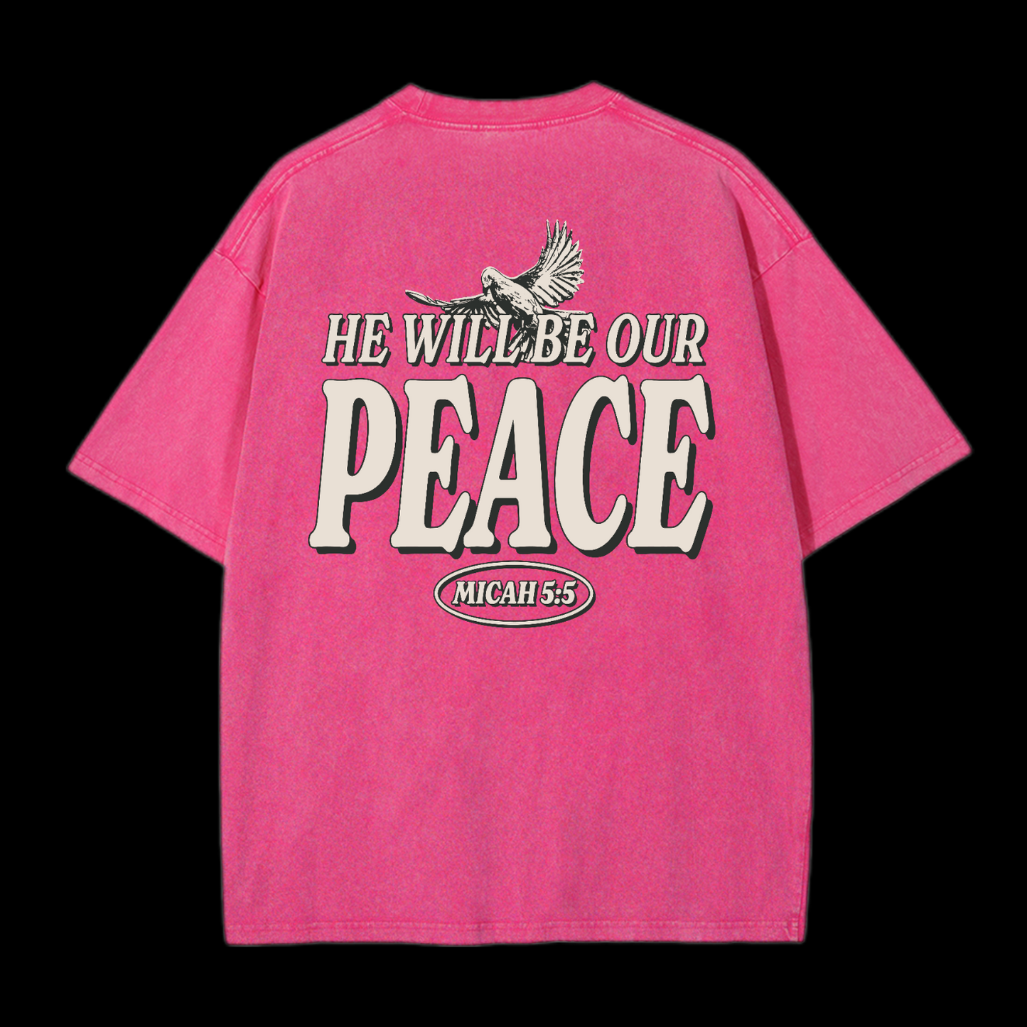 He Will Be Our Peace Washed T-Shirt