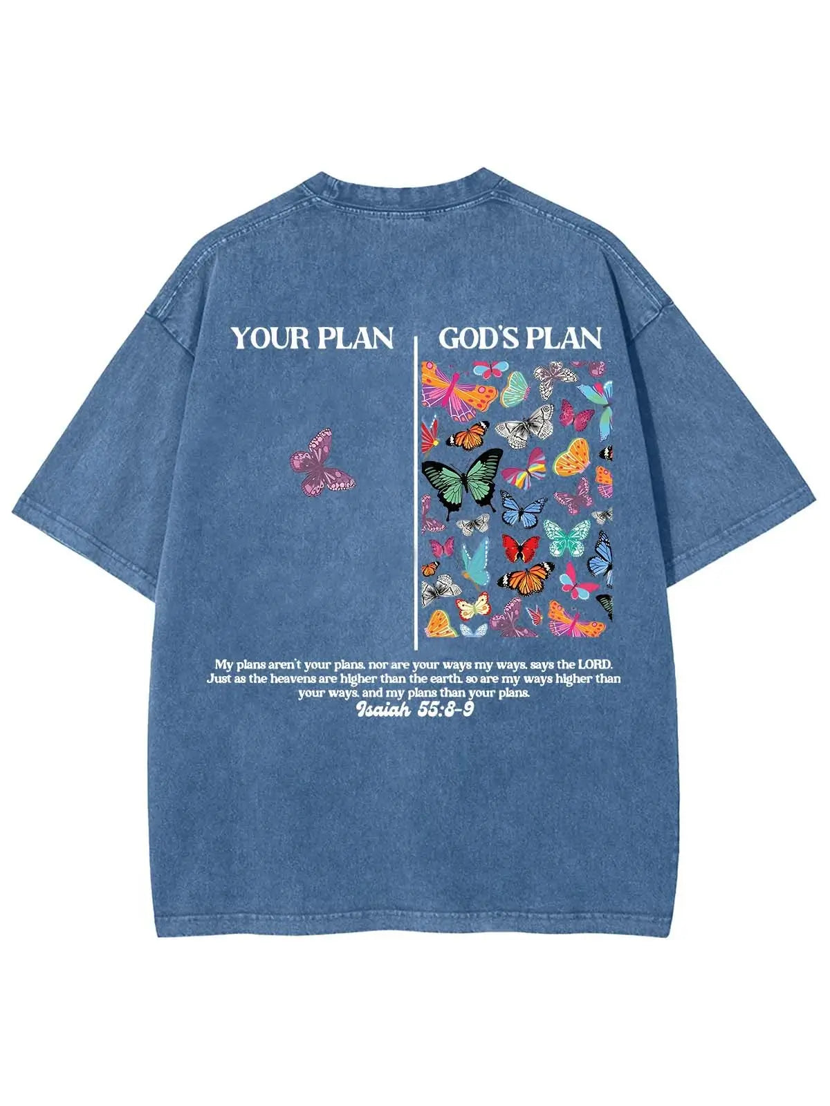 God's Plan Unisex Washed T-Shirt